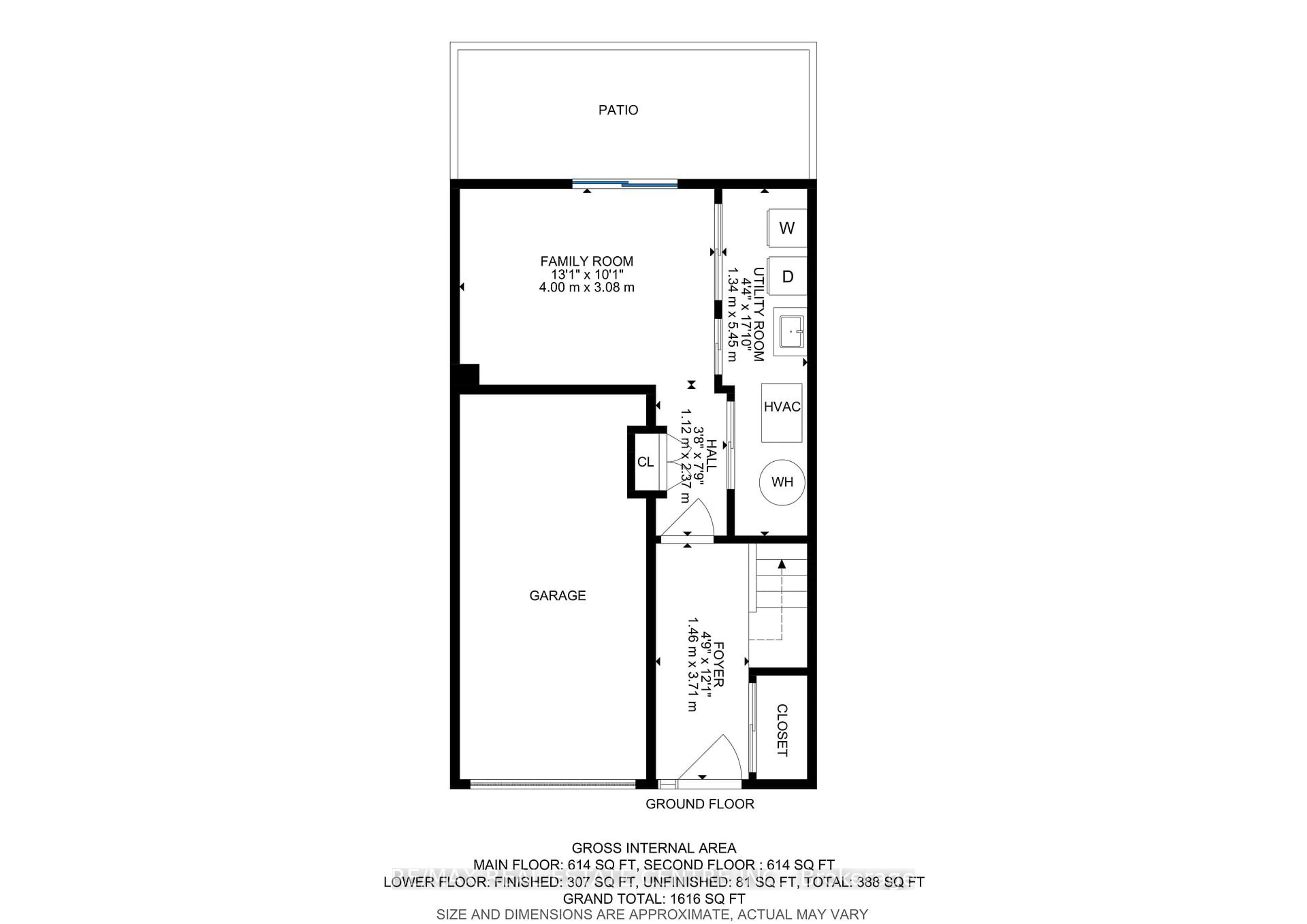Floor plan for 318 Laurier Ave #20, Milton Ontario L9T 3M9