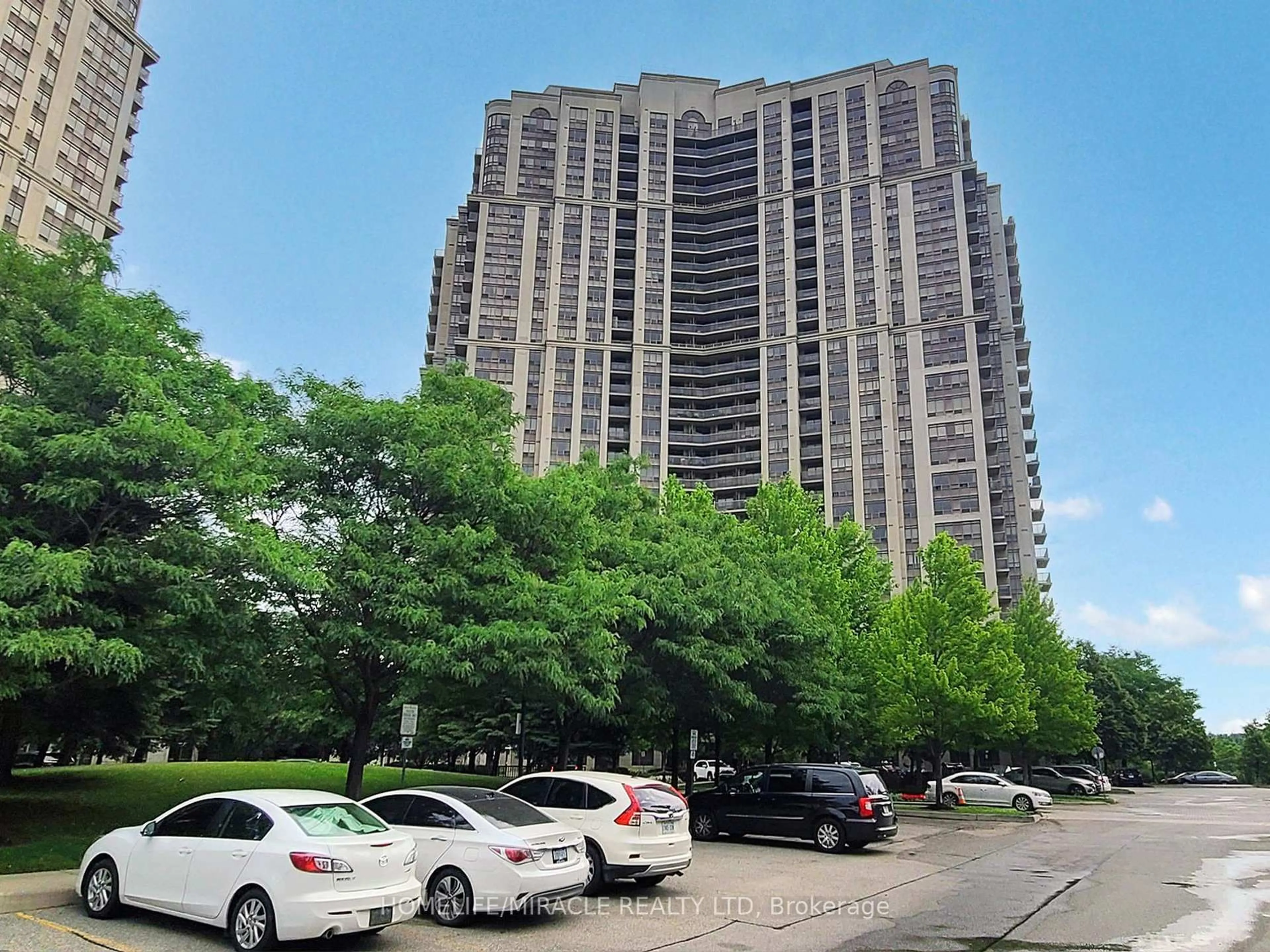 A pic from outside/outdoor area/front of a property/back of a property/a pic from drone, city buildings view from balcony for 710 Humberwood Blvd #GL4, Toronto Ontario M9W 7J5