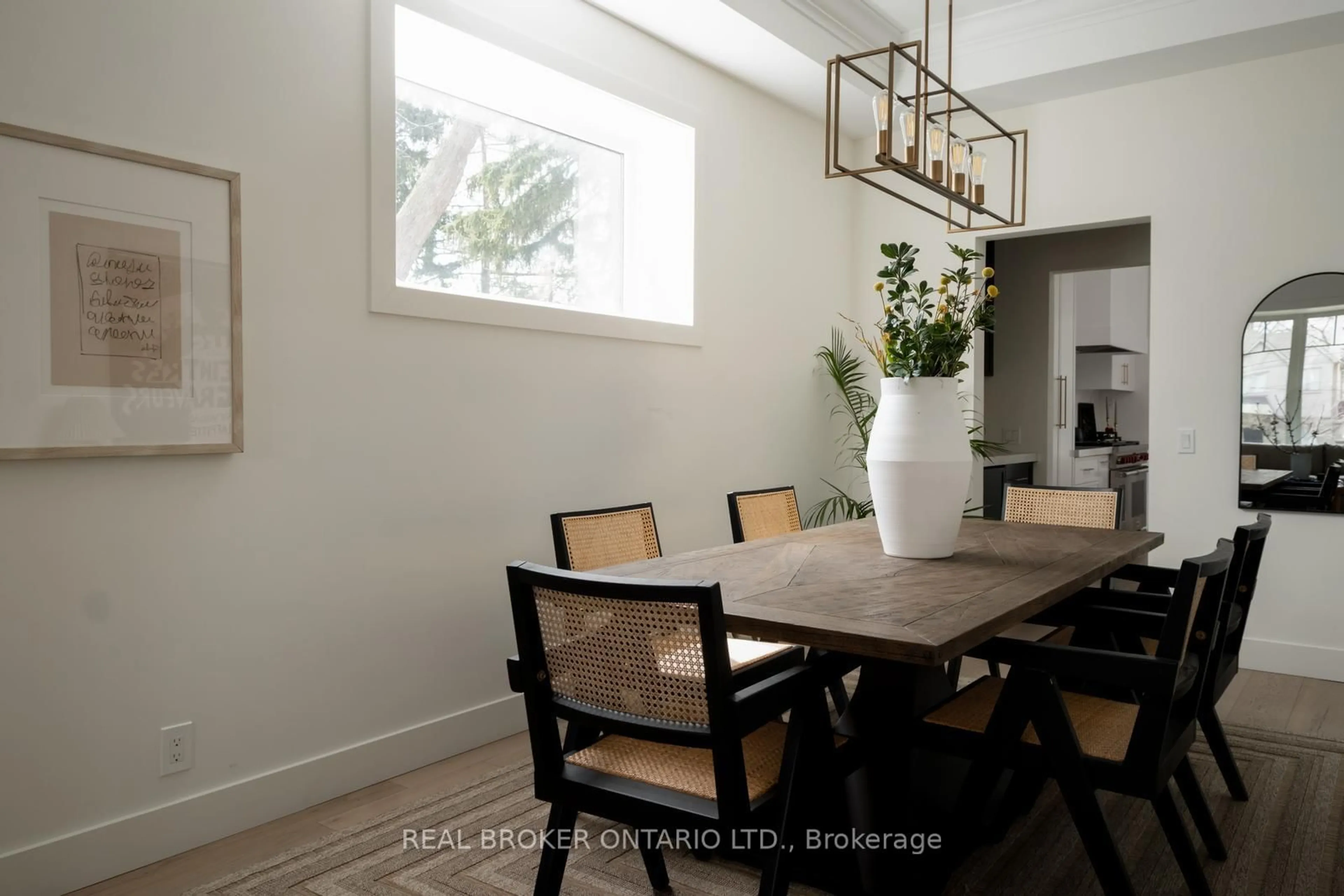 Dining room, wood/laminate floor for 170 The Kingsway, Toronto Ontario M8X 2V6