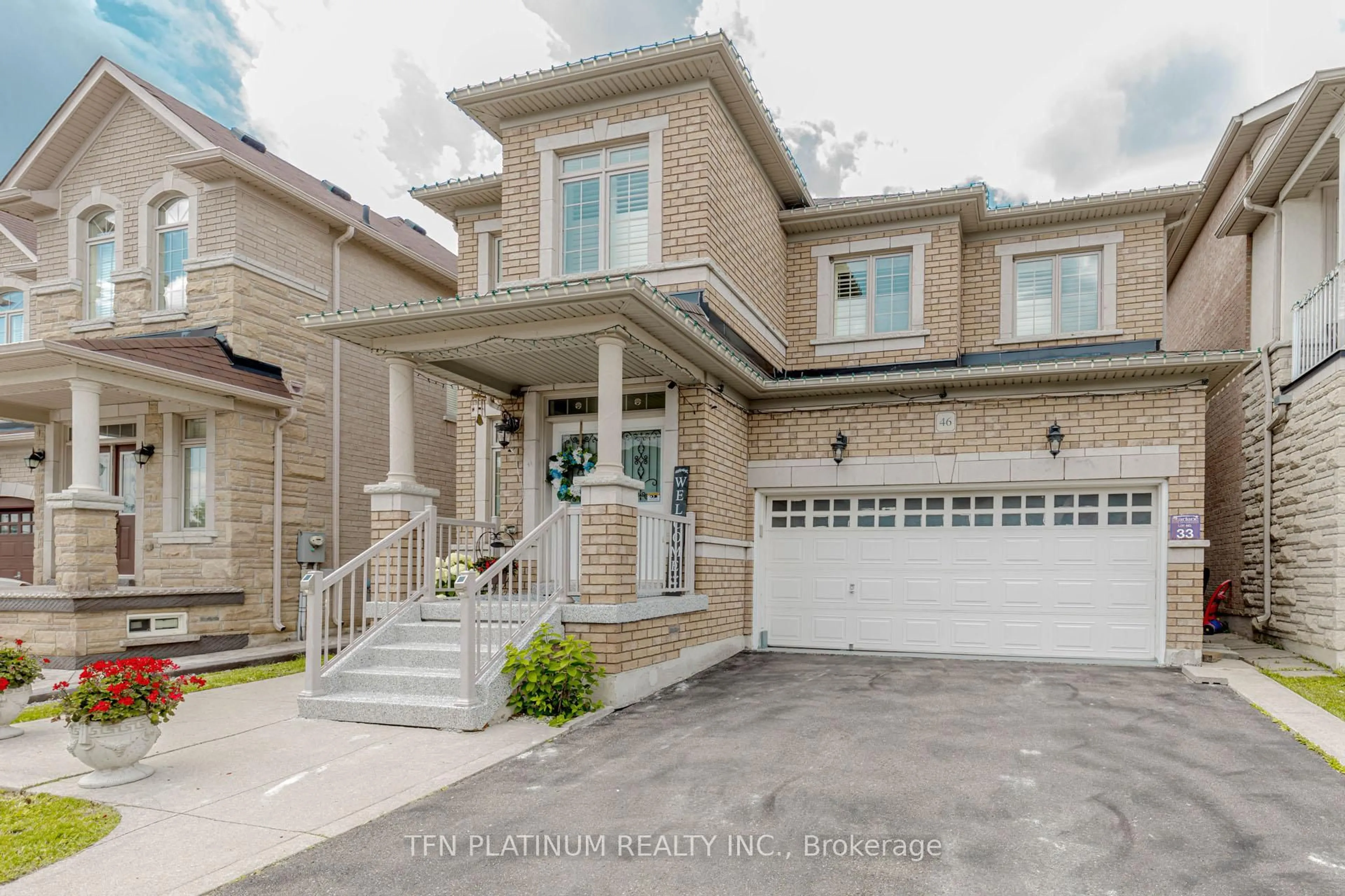 Home with brick exterior material, street for 46 levendale Crt, Brampton Ontario L6P 0K4