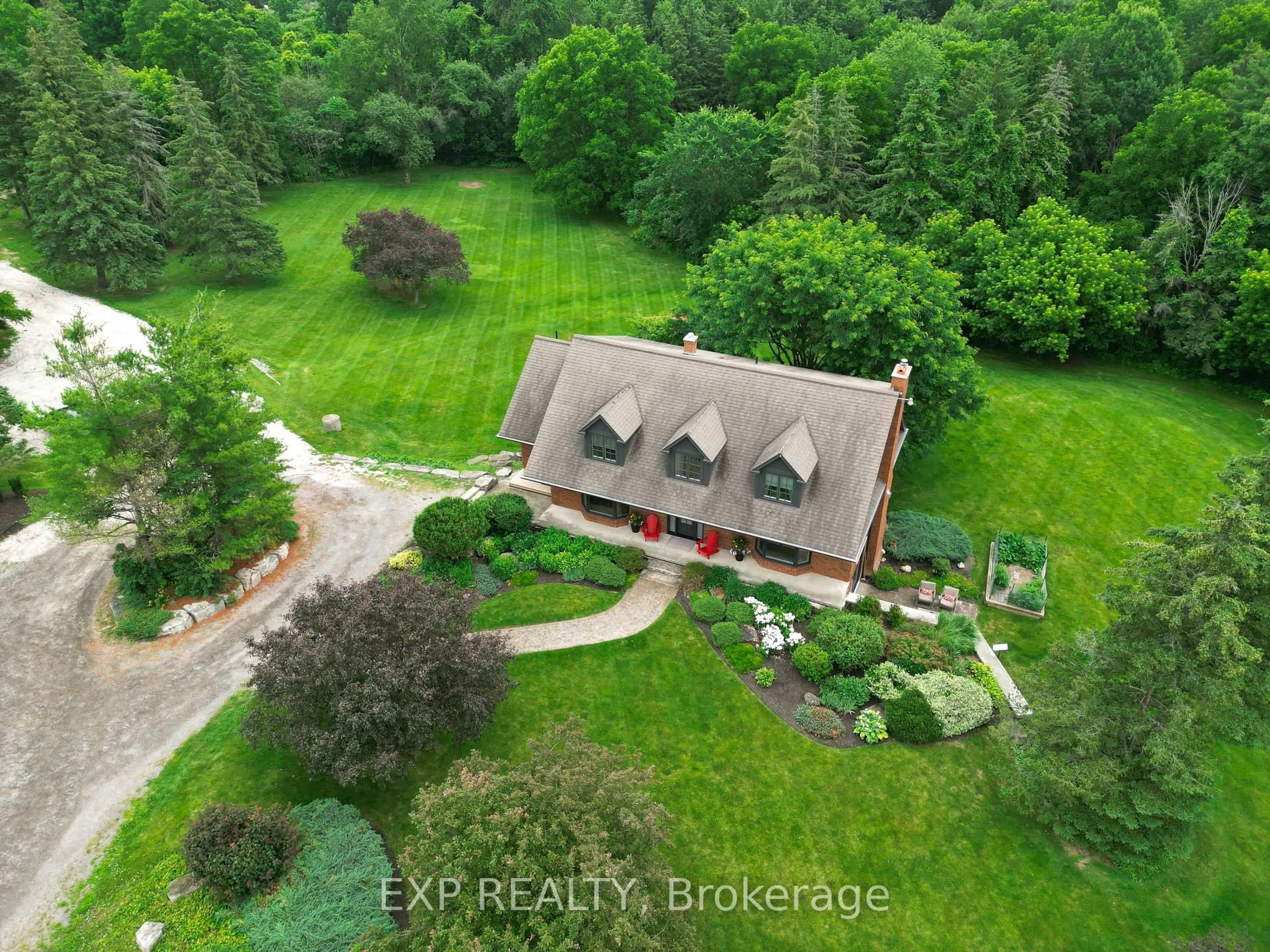 A pic from outside/outdoor area/front of a property/back of a property/a pic from drone, water/lake/river/ocean view for 7311 Guelph Line, Milton Ontario L0P 1B0
