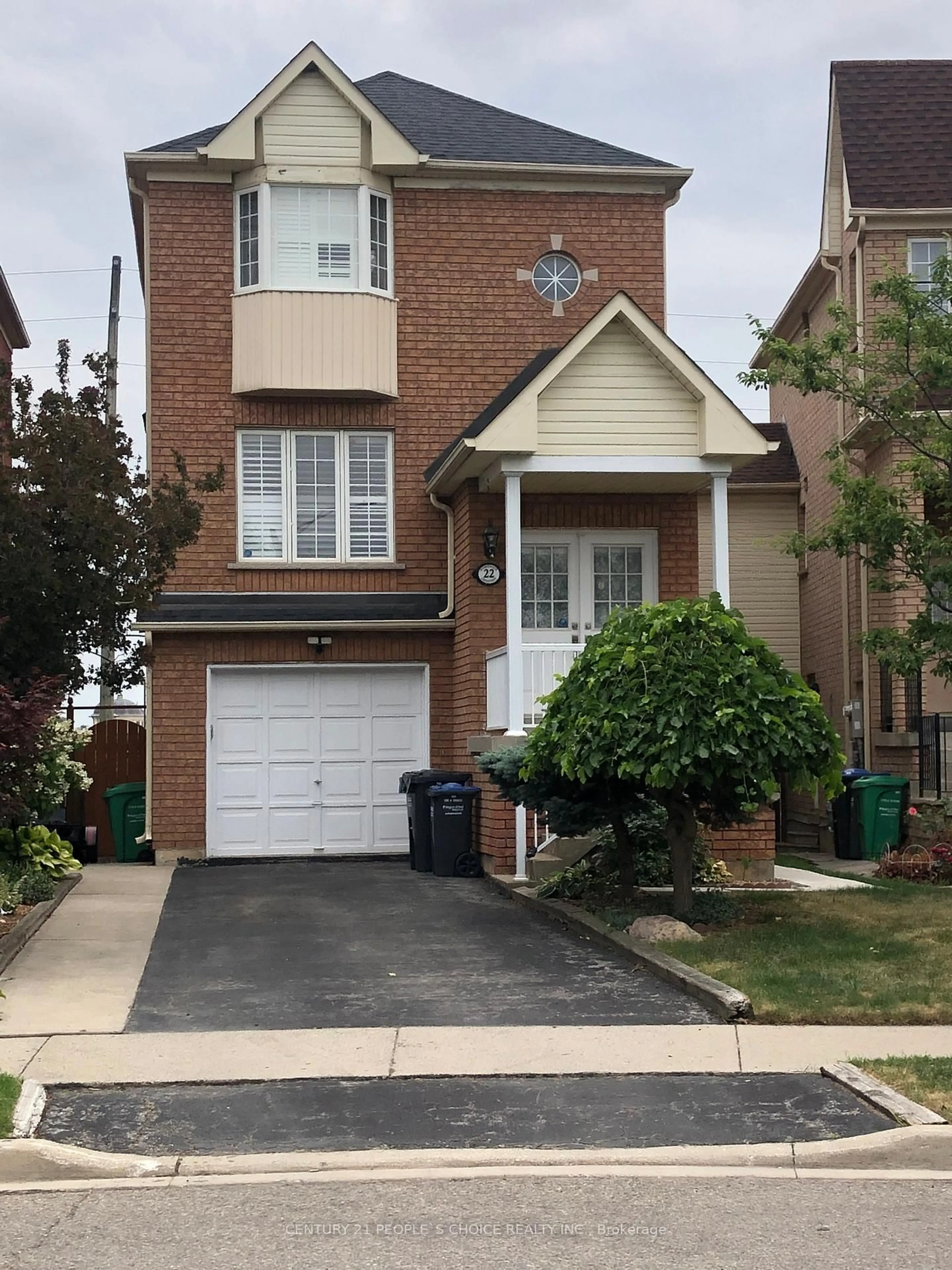 Home with brick exterior material, street for 22 Domenico Cres, Brampton Ontario L6P 1H5