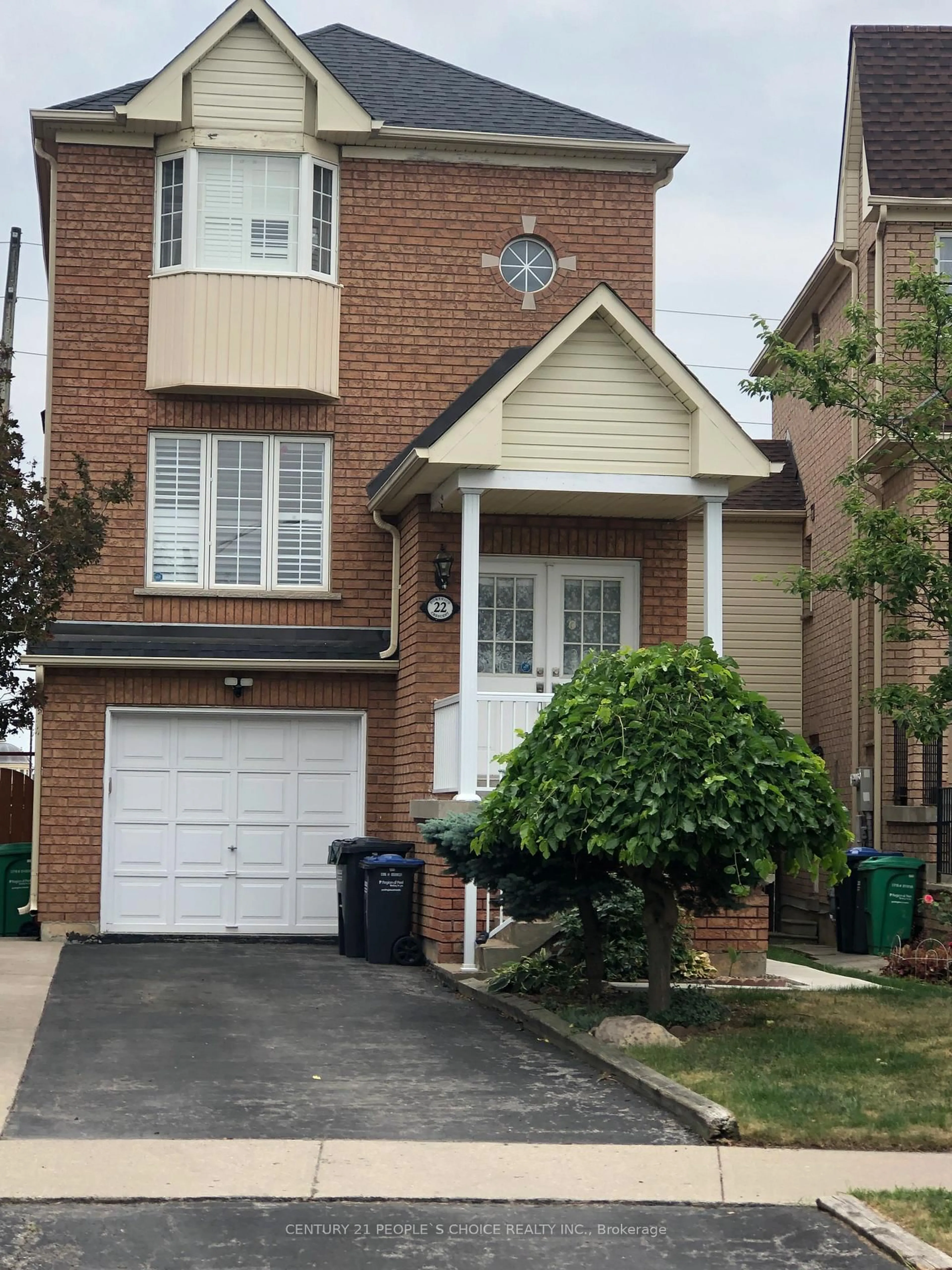 Home with brick exterior material, street for 22 Domenico Cres, Brampton Ontario L6P 1H5
