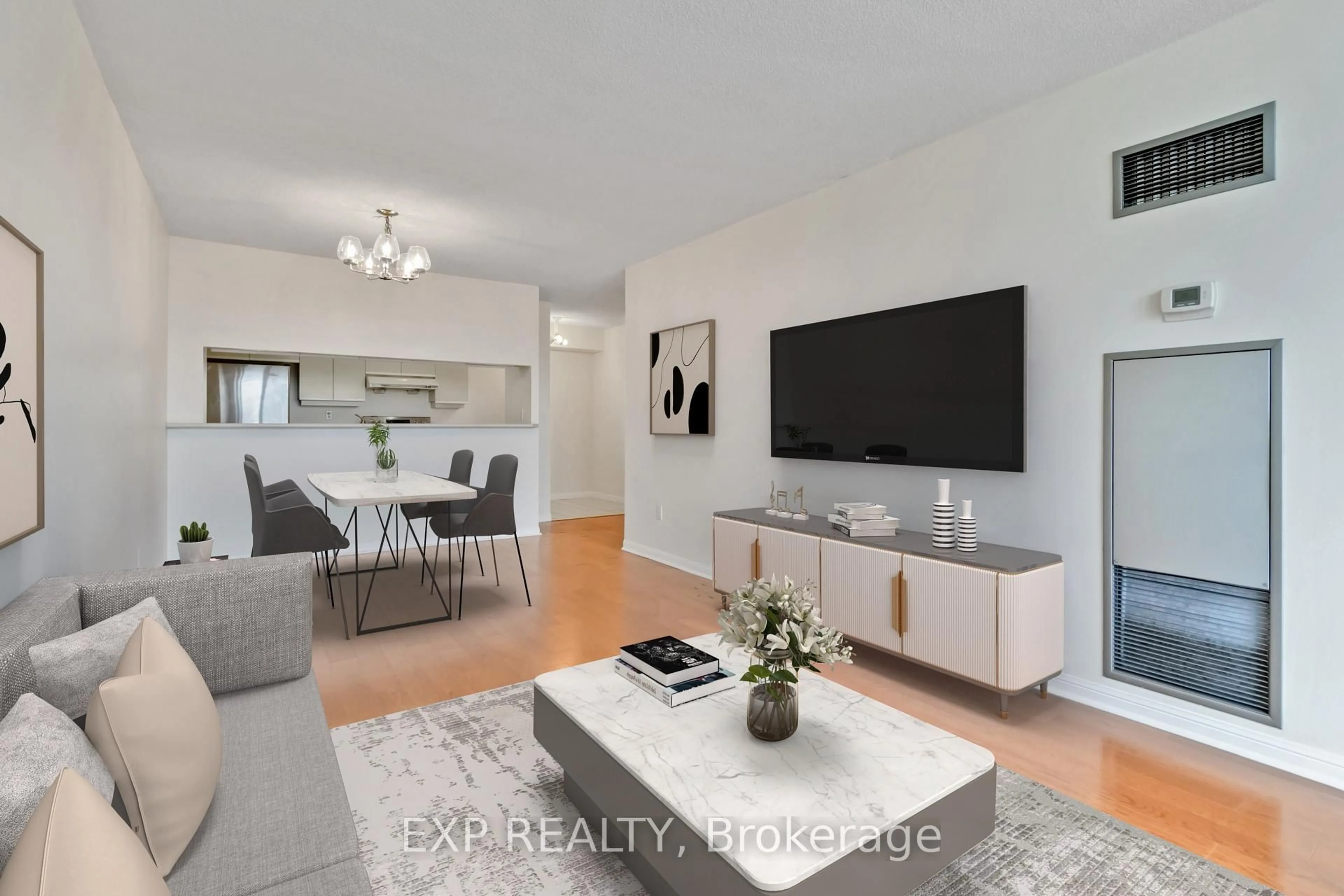 Living room with furniture, unknown for 550 Webb Dr #2411, Mississauga Ontario L5B 3Y4
