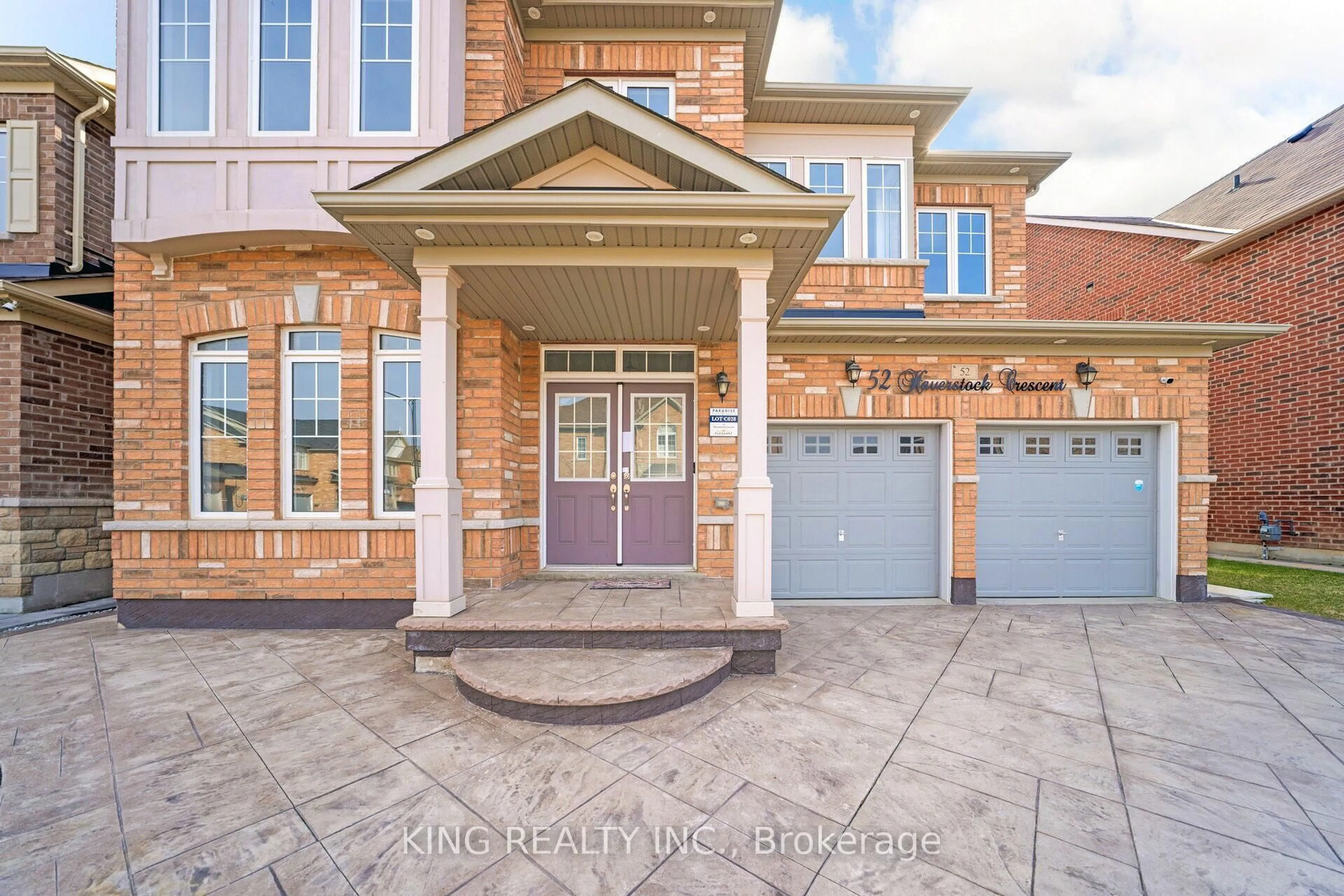 Home with brick exterior material, street for 52 Haverstock Cres, Brampton Ontario L7A 0G1