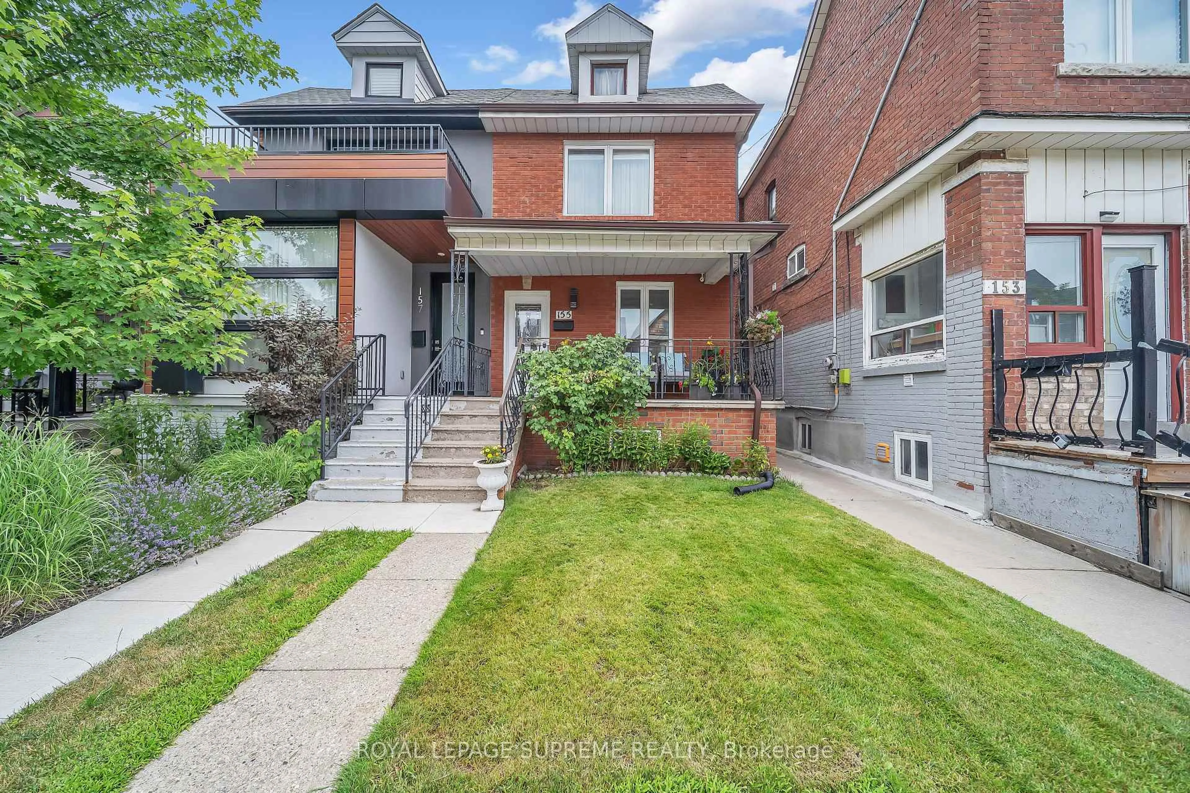 Home with brick exterior material, street for 155 Symington Ave, Toronto Ontario M6P 3W5