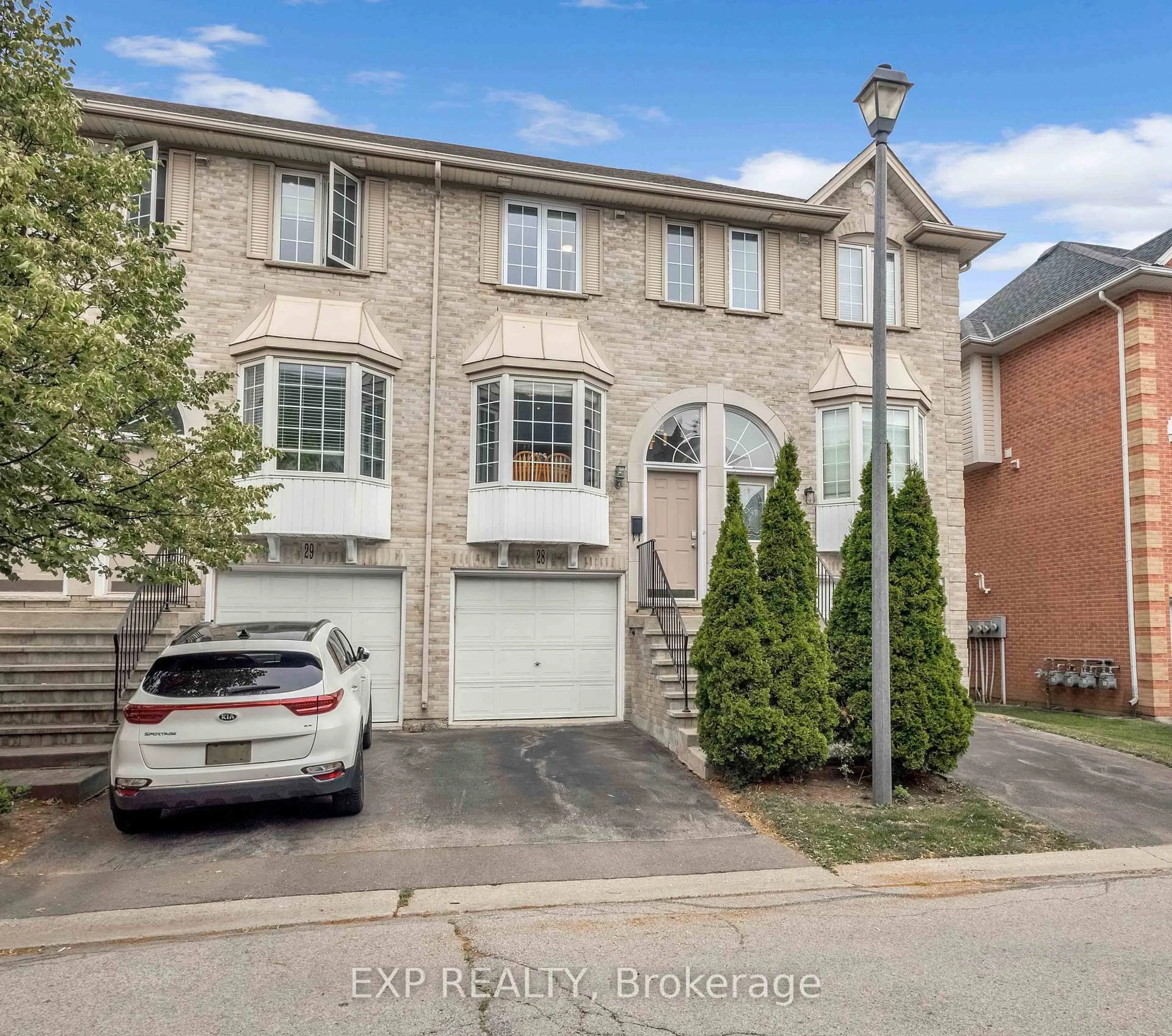 Home with brick exterior material, street for 3480 Upper Middle Rd #28, Burlington Ontario L7M 4R7