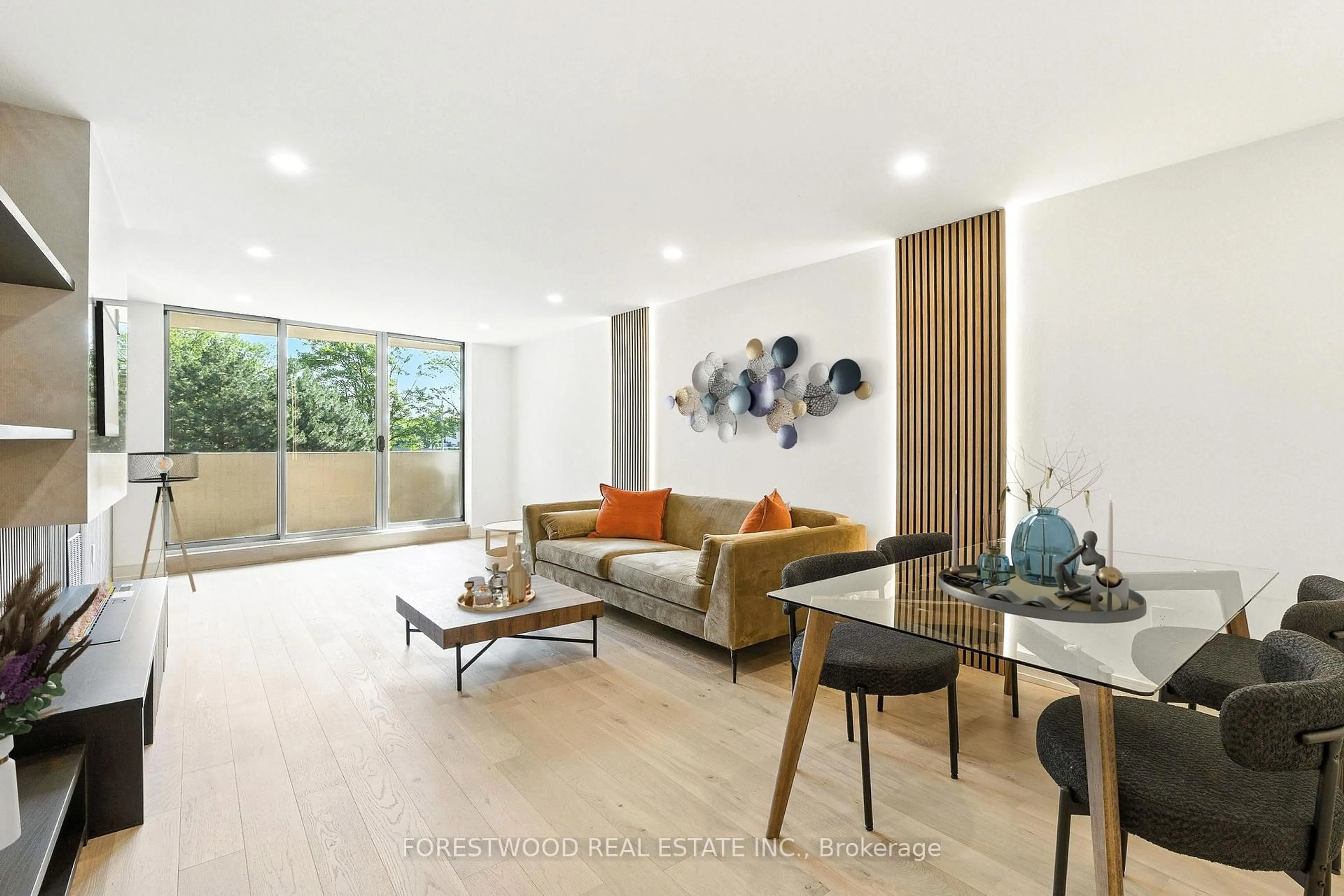 Living room with furniture, unknown for 299 Mill Rd #205, Toronto Ontario M9C 4V9