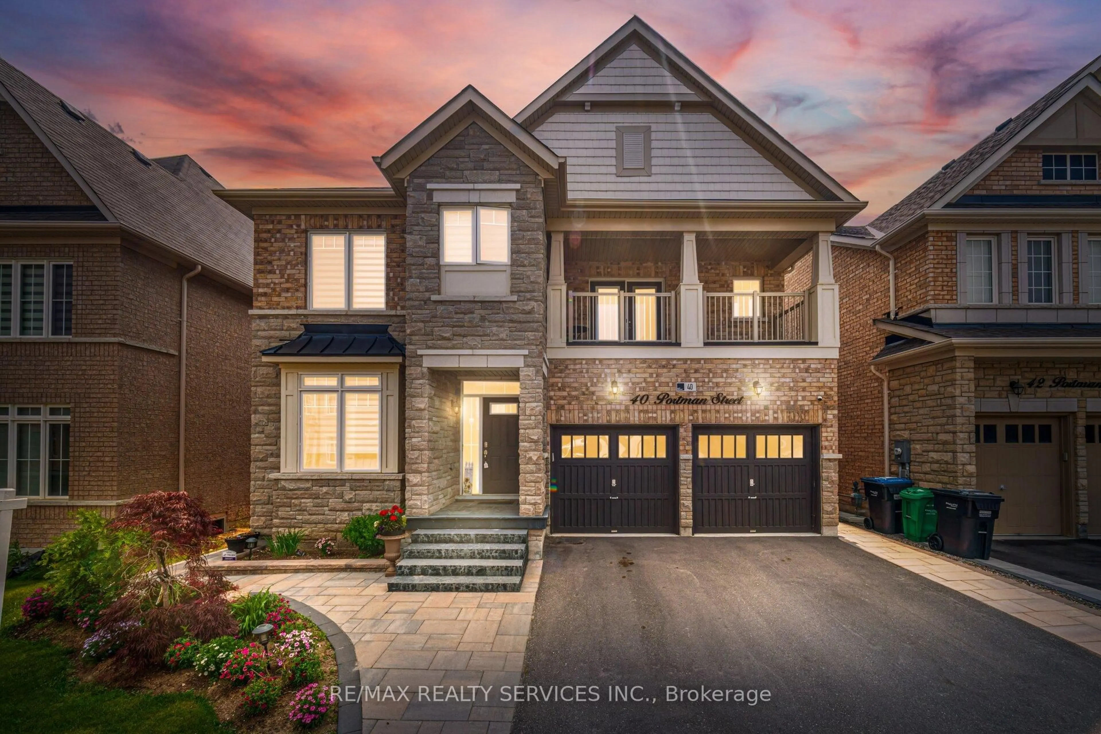 Home with brick exterior material, street for 40 Portman St, Caledon Ontario L7C 4E5