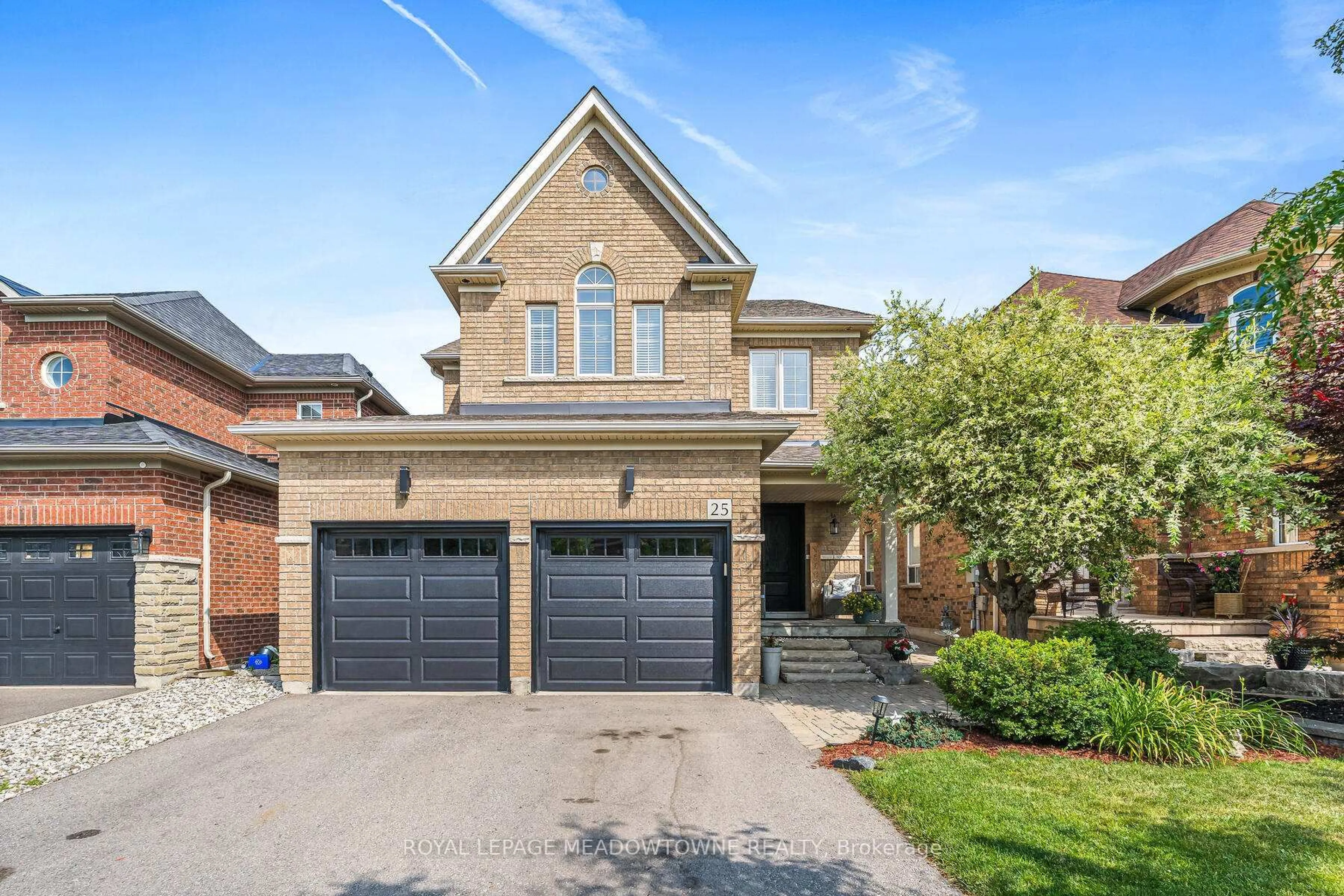 Home with brick exterior material, street for 25 Milfoil St, Halton Hills Ontario L7G 6M5