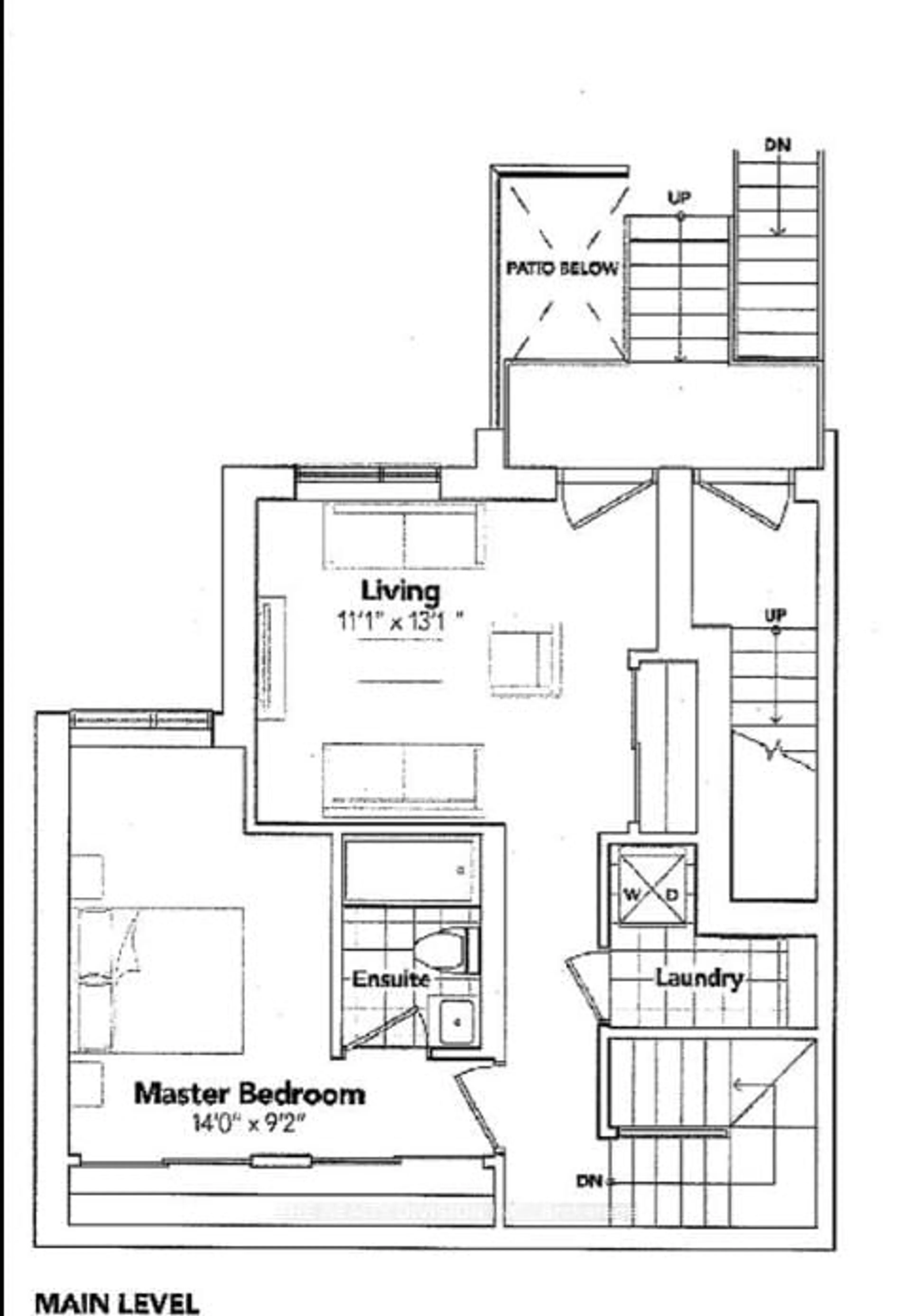 Floor plan for 1070 Douglas McCurdy Common #124, Mississauga Ontario L5G 0C6