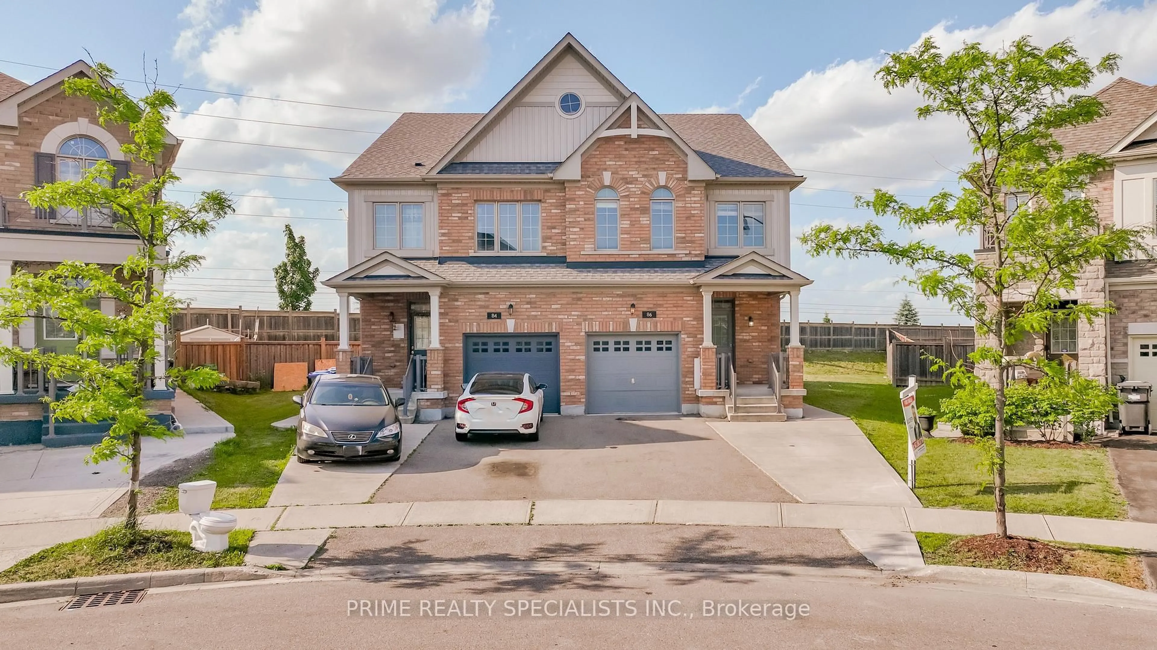 Home with brick exterior material, street for 86 Bernadino St, Brampton Ontario L6P 4G1