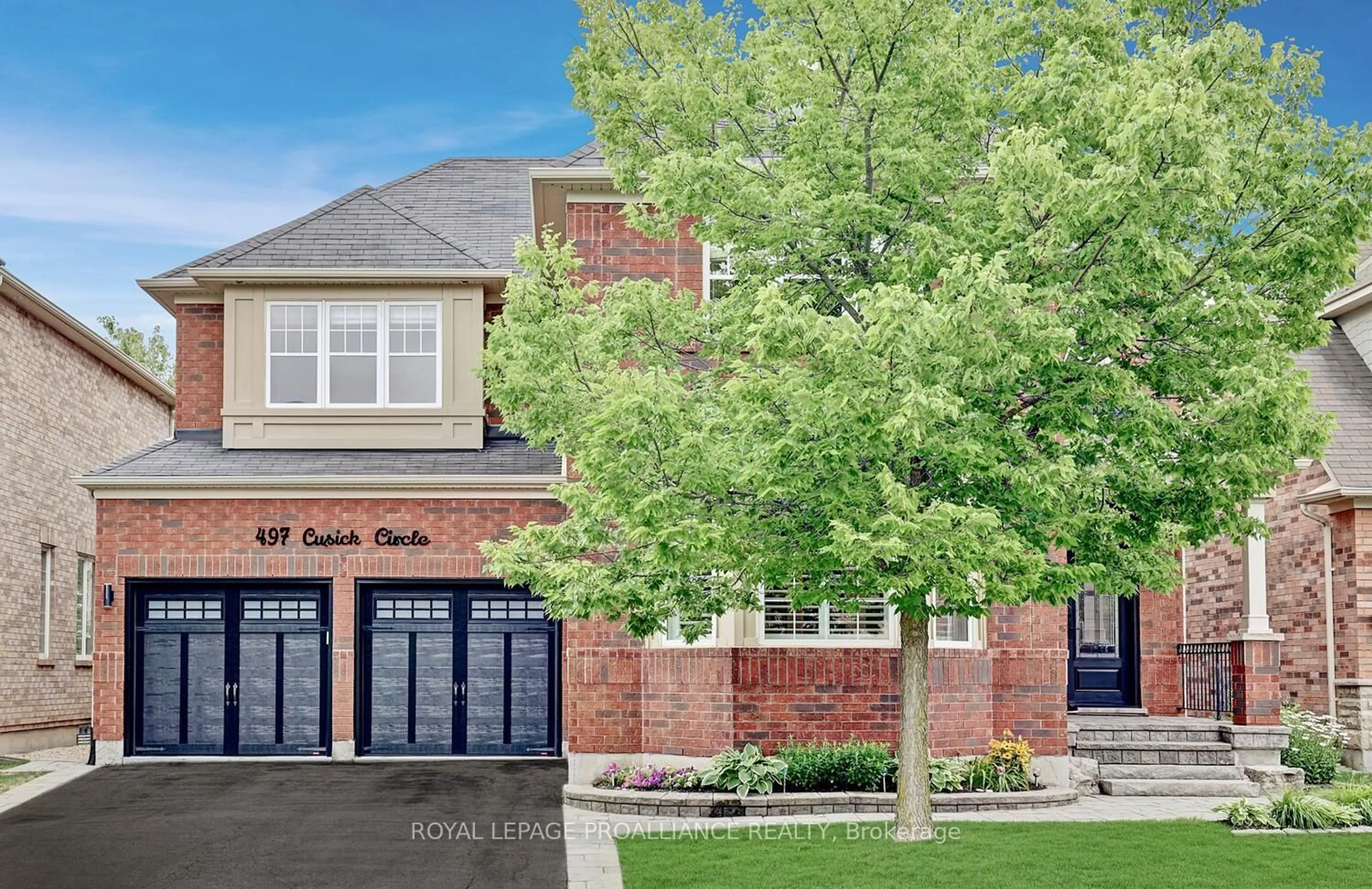 Home with brick exterior material, street for 497 Cusick Circ, Milton Ontario L9T 0M9