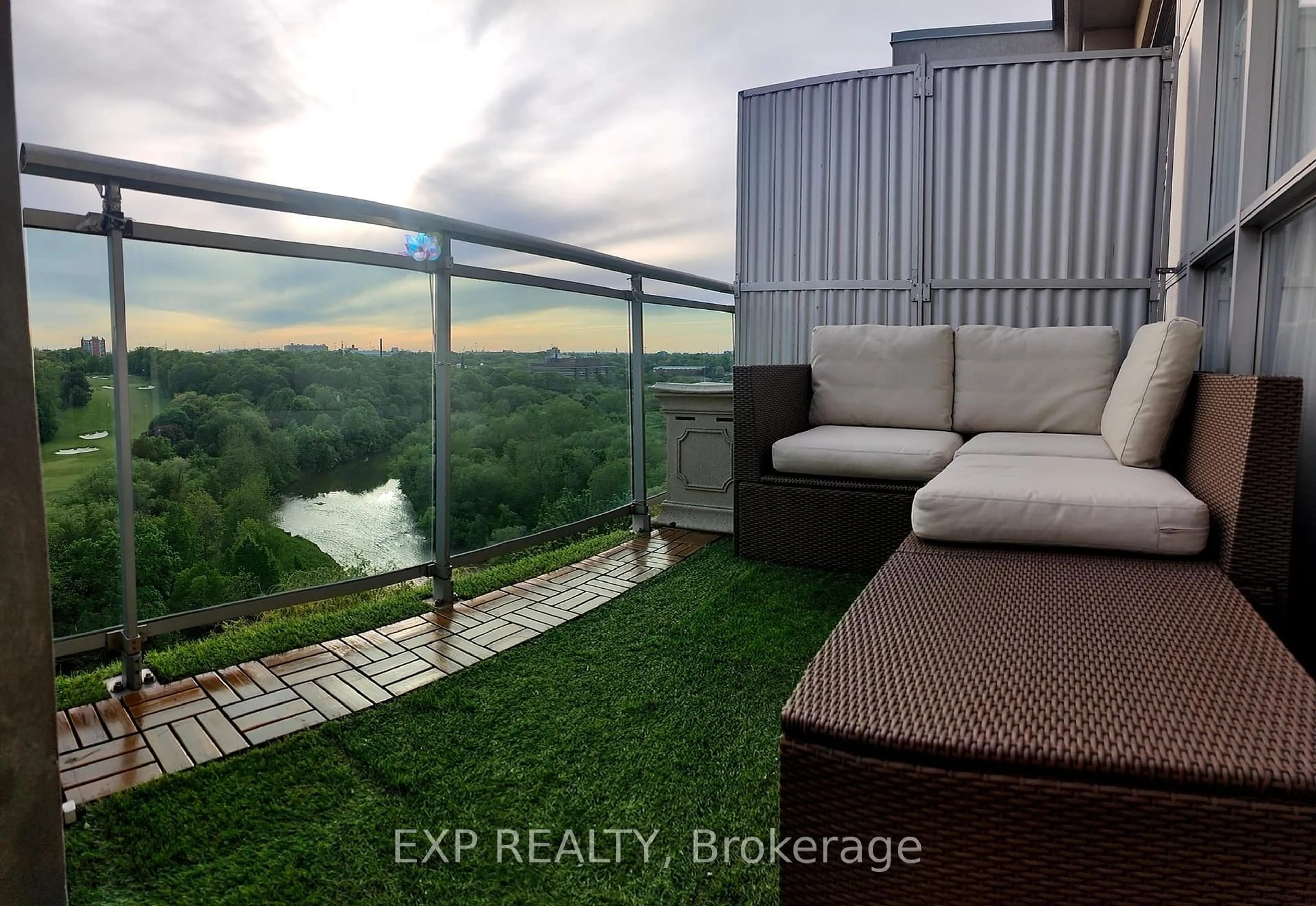 Balcony in the apartment, water/lake/river/ocean view for 2464 Weston Rd #1010, Toronto Ontario M9N 0A2