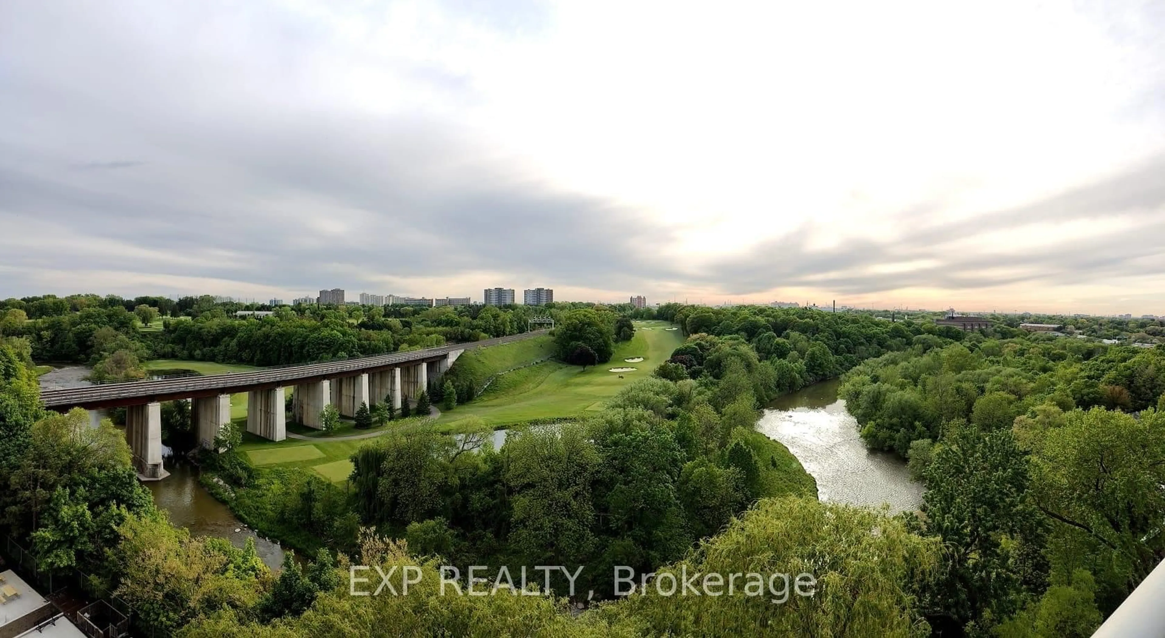 A pic from outside/outdoor area/front of a property/back of a property/a pic from drone, water/lake/river/ocean view for 2464 Weston Rd #1010, Toronto Ontario M9N 0A2