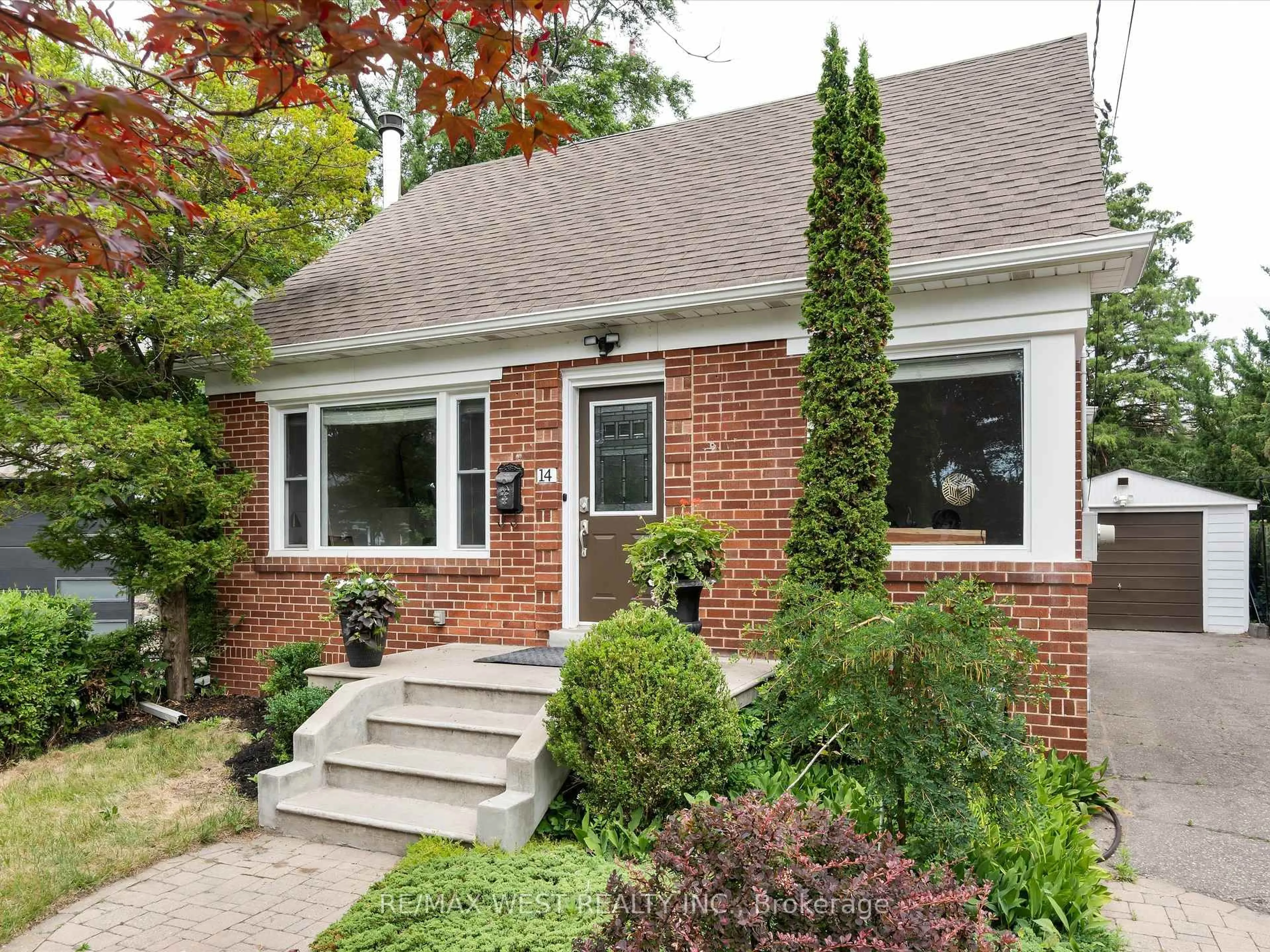 Home with brick exterior material, street for 14 Park Lane, Toronto Ontario M8Y 1R6