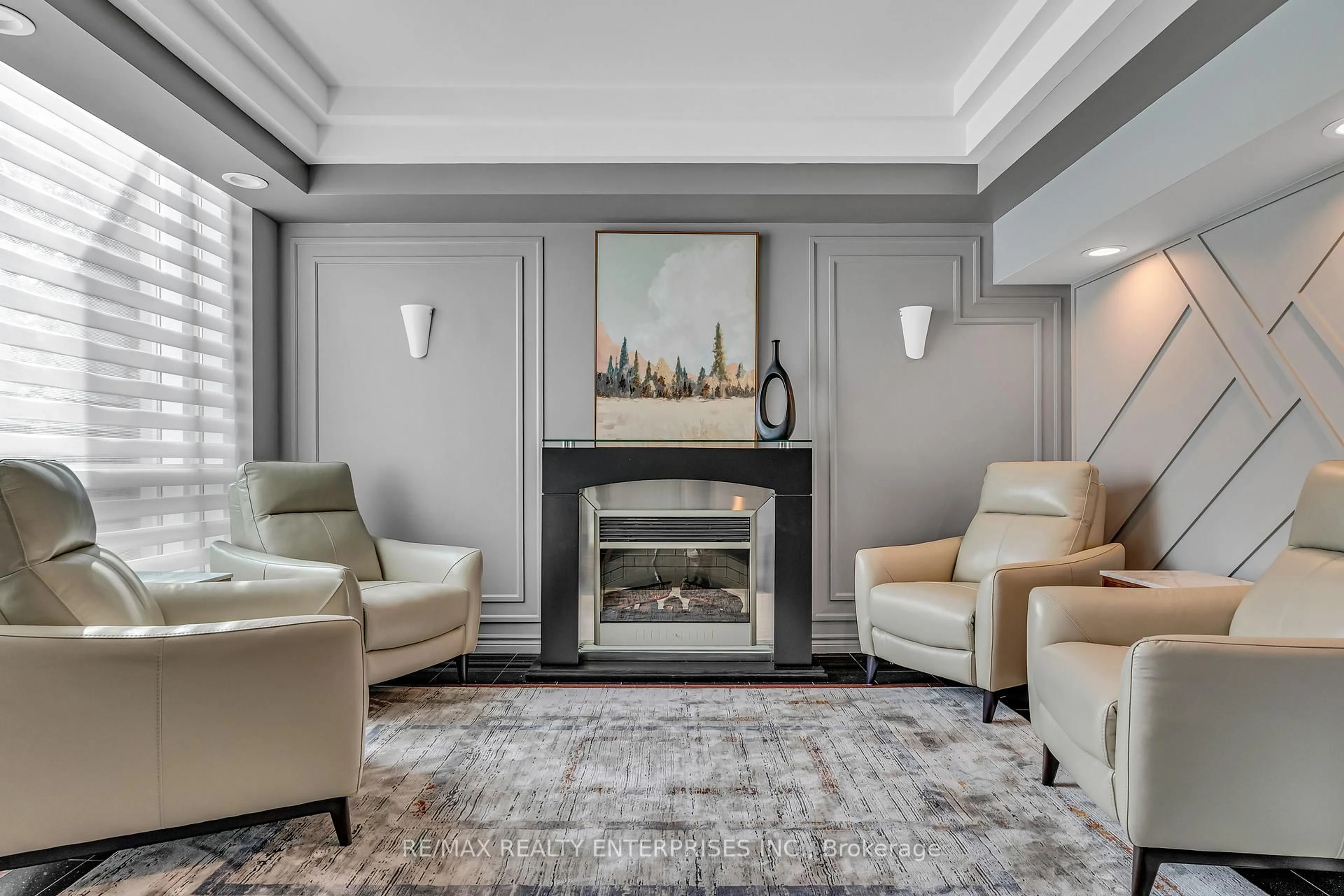 Living room with furniture, unknown for 483 Faith Dr #503, Mississauga Ontario L5R 0A1