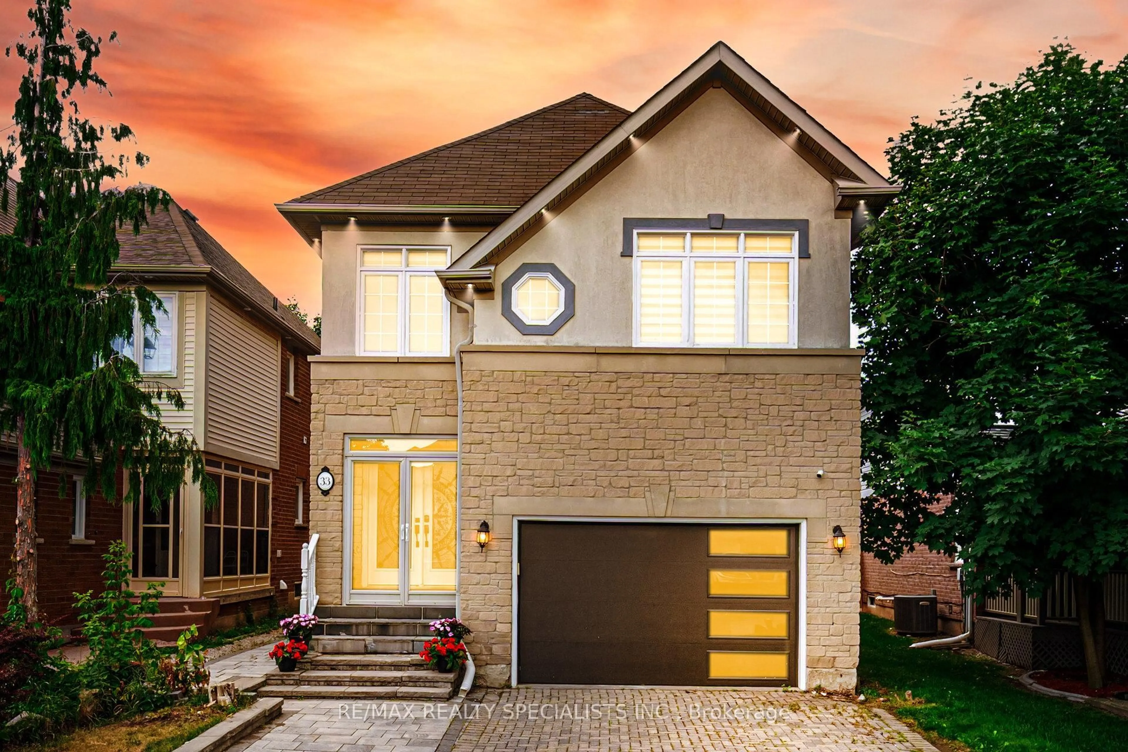 Home with brick exterior material, street for 33 Asterwind Cres, Brampton Ontario L6R 1V8