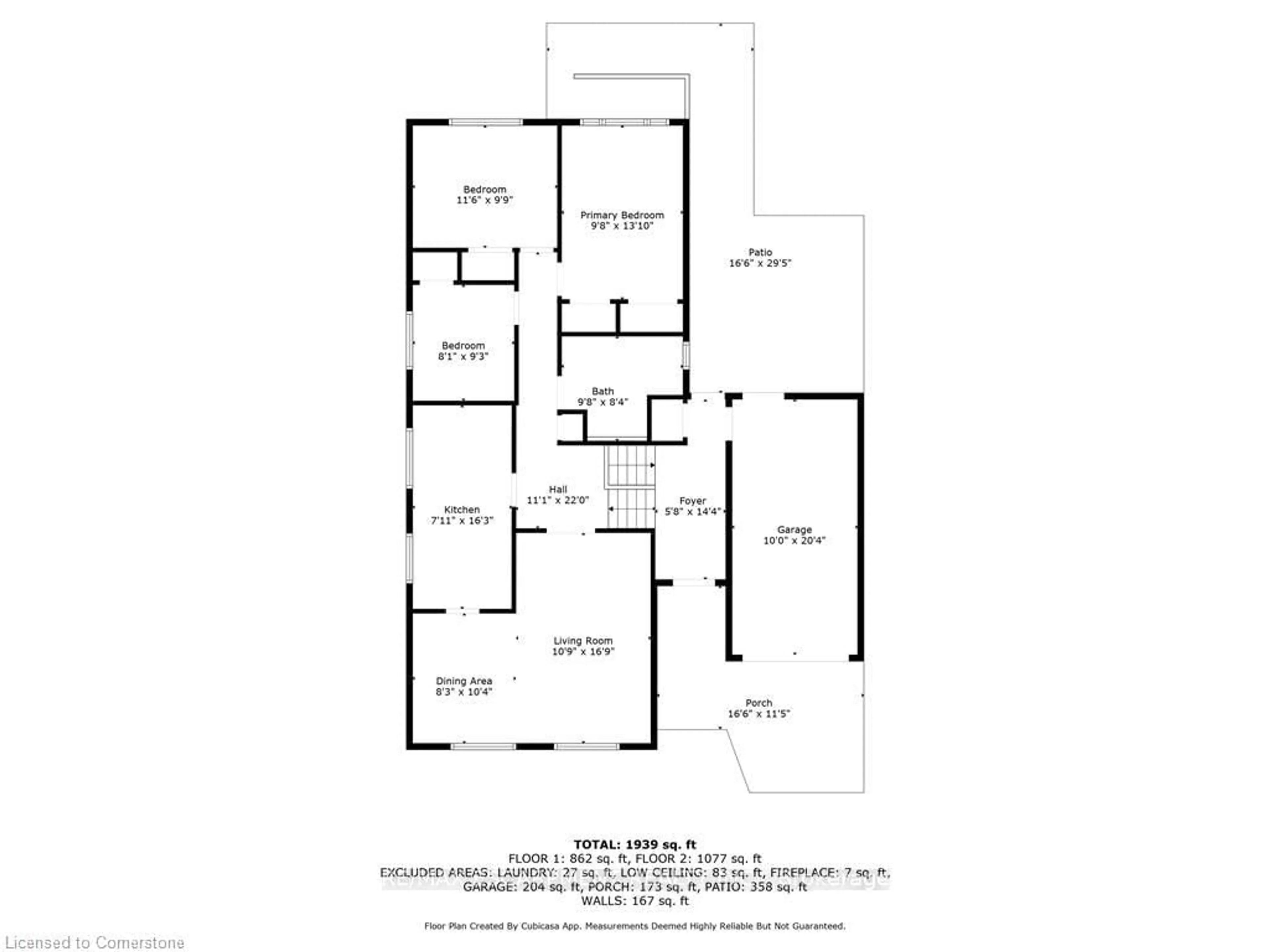 Floor plan for 1515 Brenner Cres, Burlington Ontario L7P 2V9