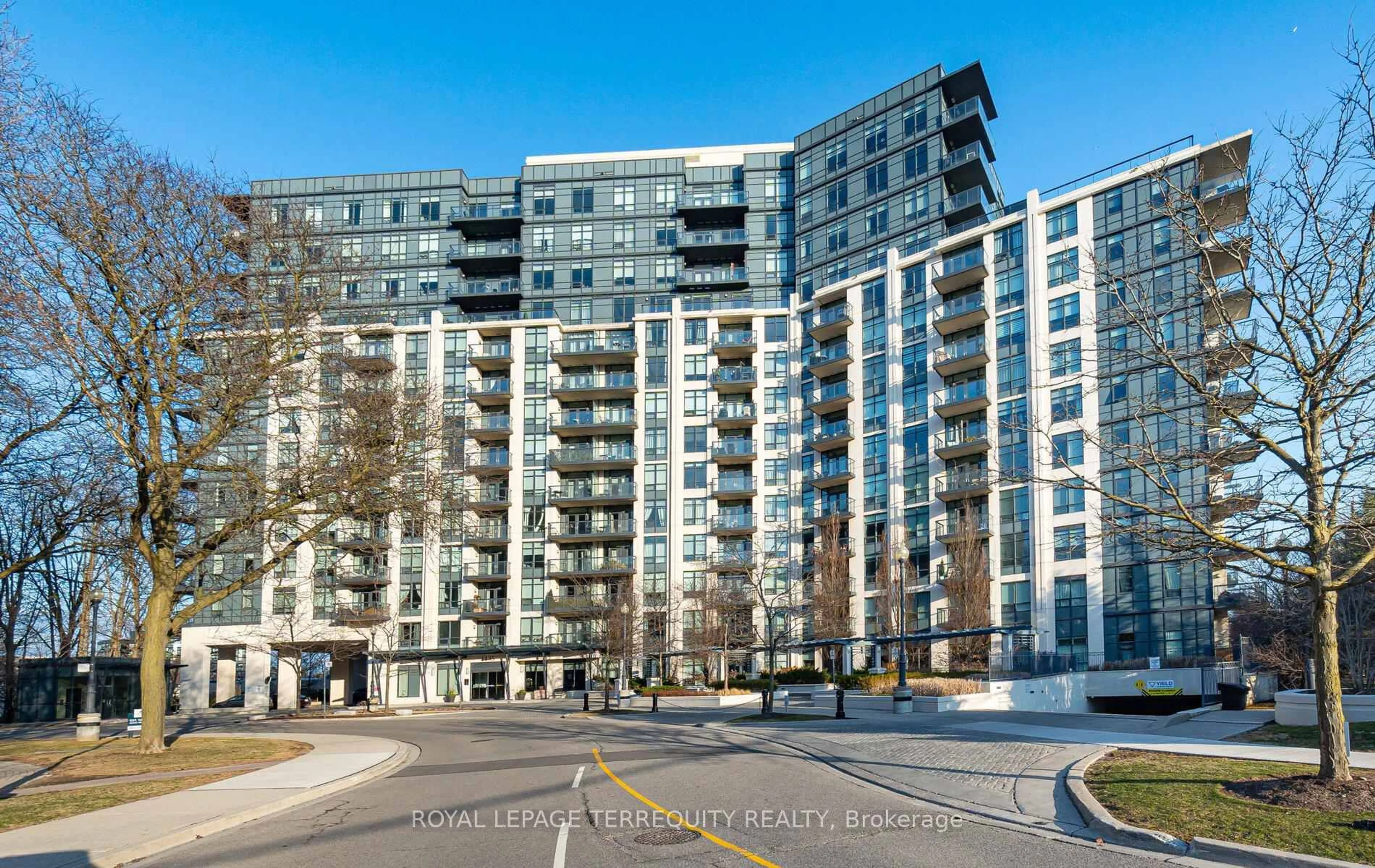 A pic from outside/outdoor area/front of a property/back of a property/a pic from drone, city buildings view from balcony for 1135 Royal York Rd #1302, Toronto Ontario M9A 0C3
