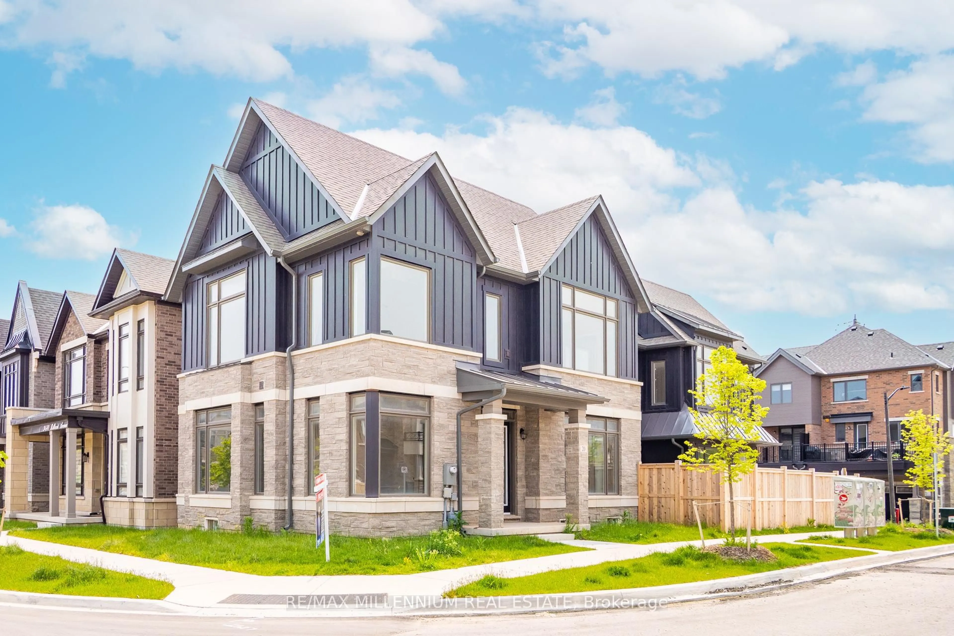 Home with brick exterior material, street for 20 William Crawley Way, Oakville Ontario L6H 7C5