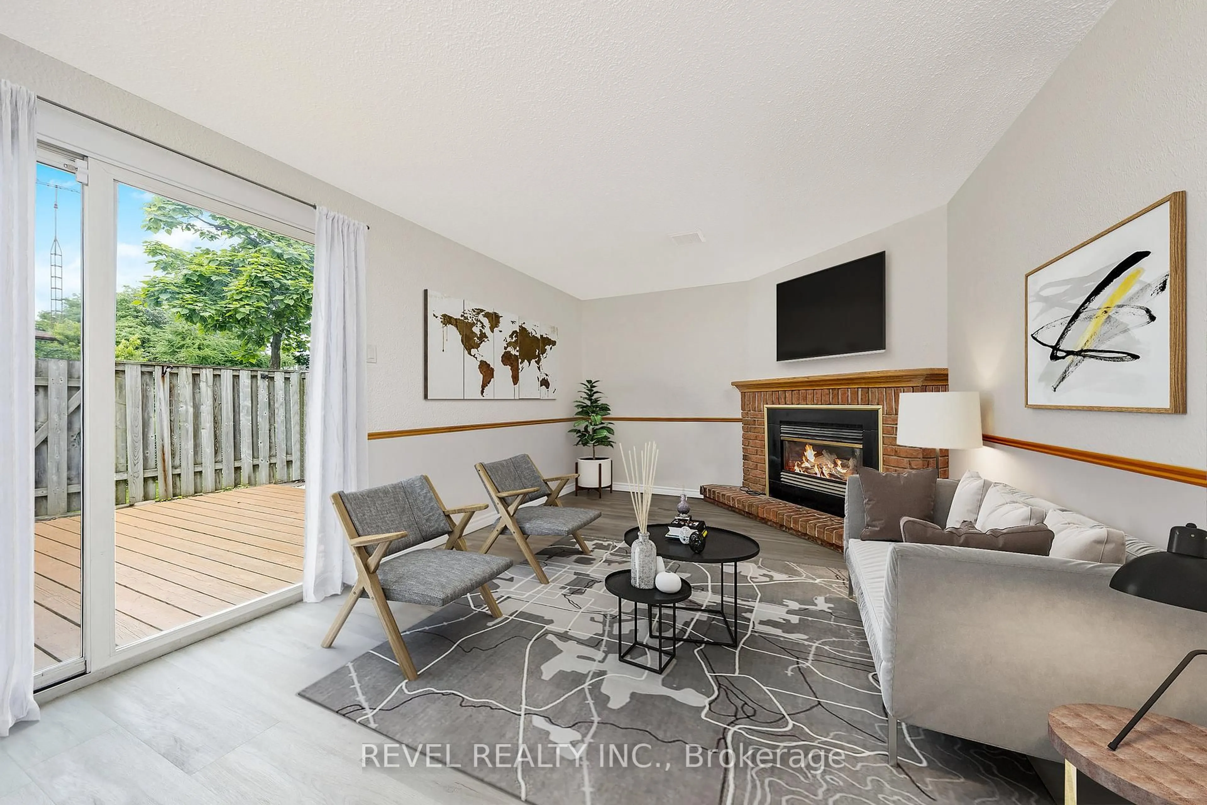 Living room with furniture, unknown for 341 Wilson Dr #34, Milton Ontario L9T 3Y9