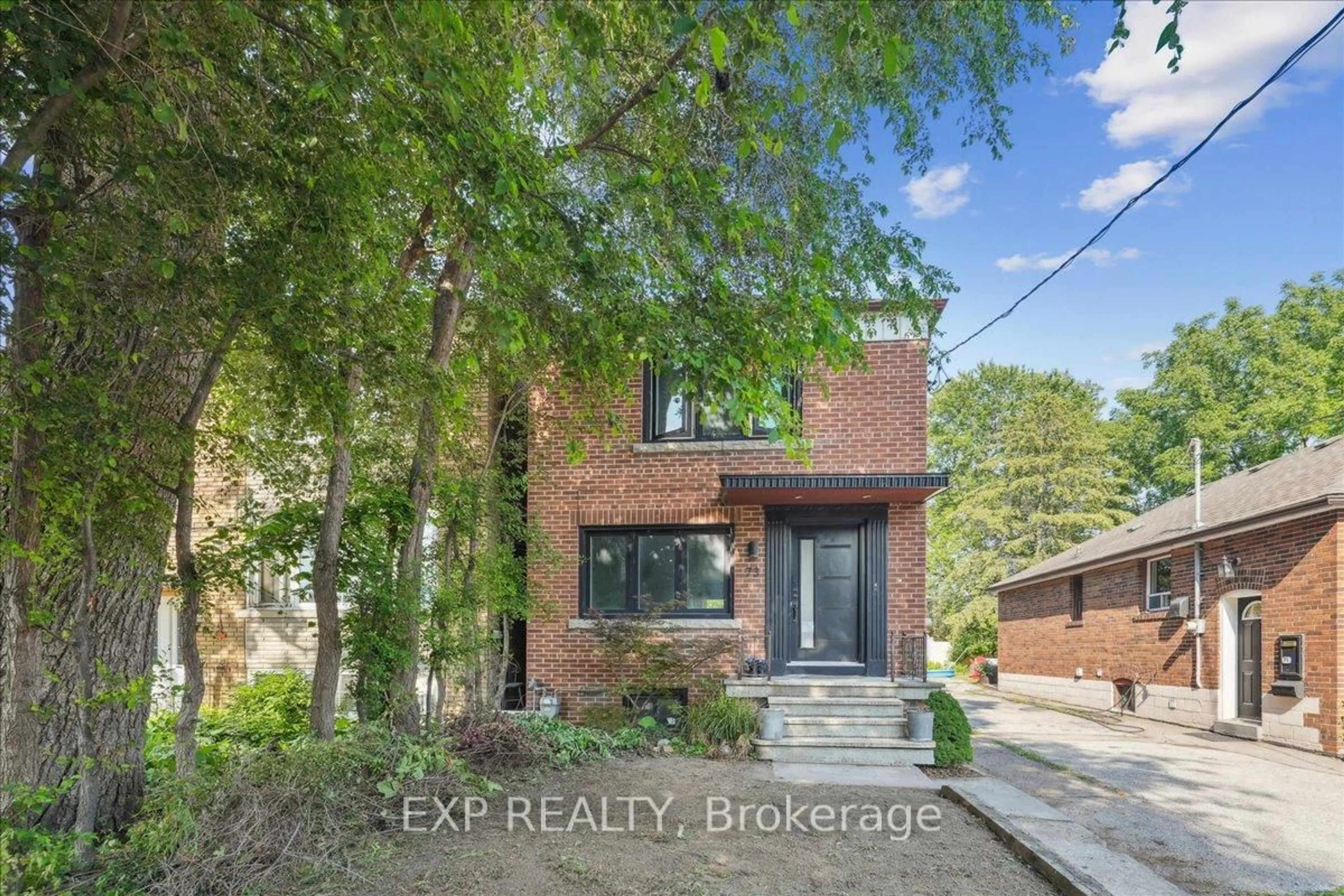 Home with brick exterior material, street for 73 Yarrow Rd, Toronto Ontario M6M 4E4