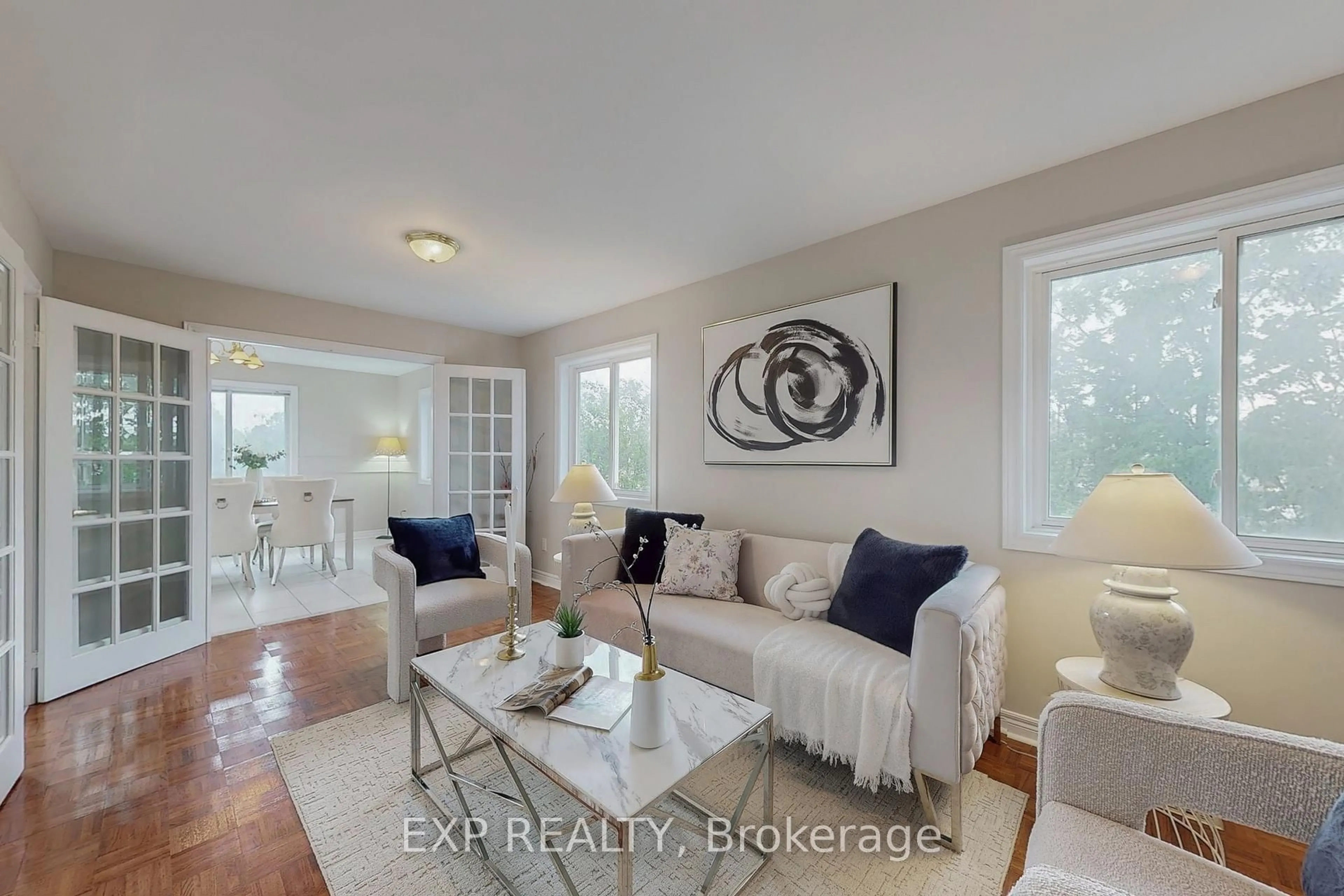 Living room with furniture, unknown for 6 English St, Brampton Ontario L6X 1L4