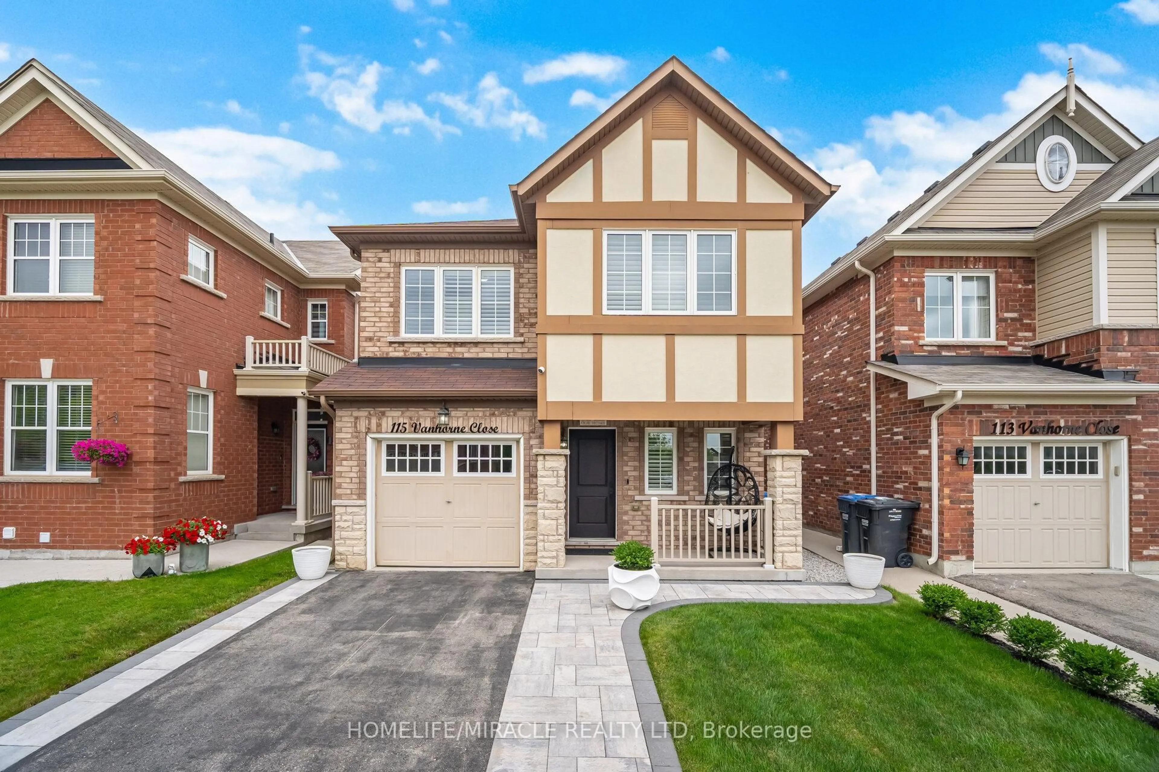 Home with brick exterior material, street for 115 Vanhorne Clse, Brampton Ontario L7A 4E9
