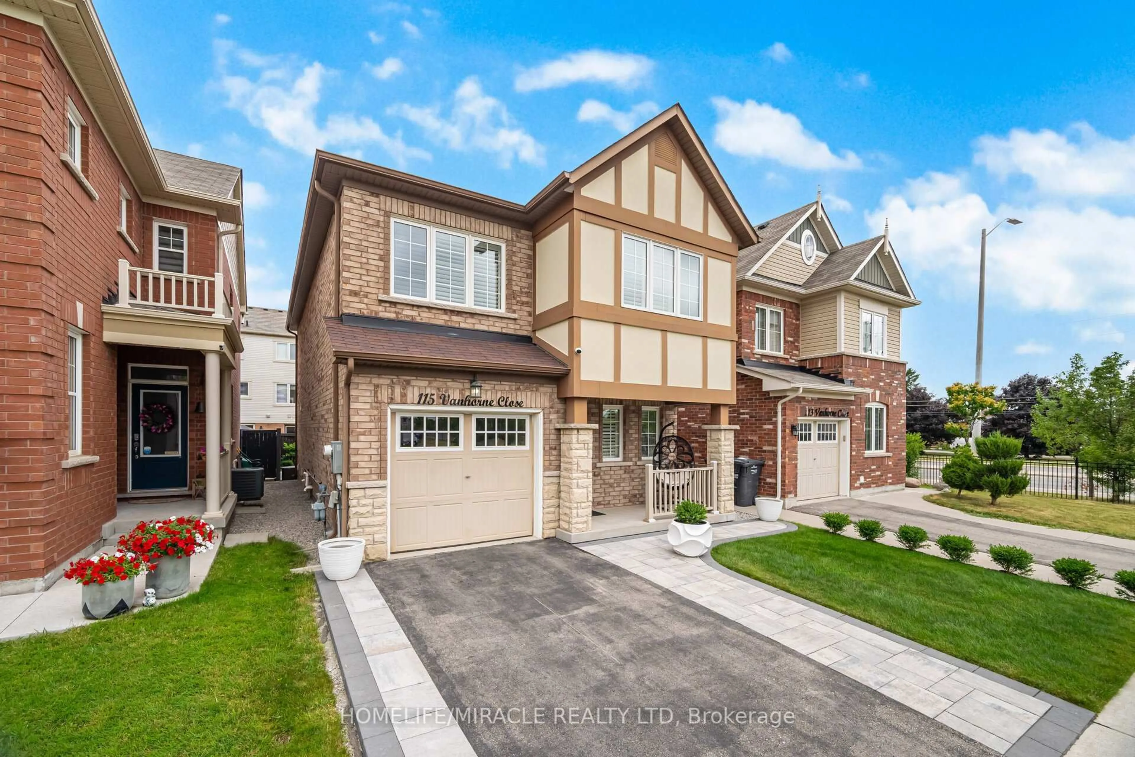 Home with brick exterior material, street for 115 Vanhorne Clse, Brampton Ontario L7A 4E9