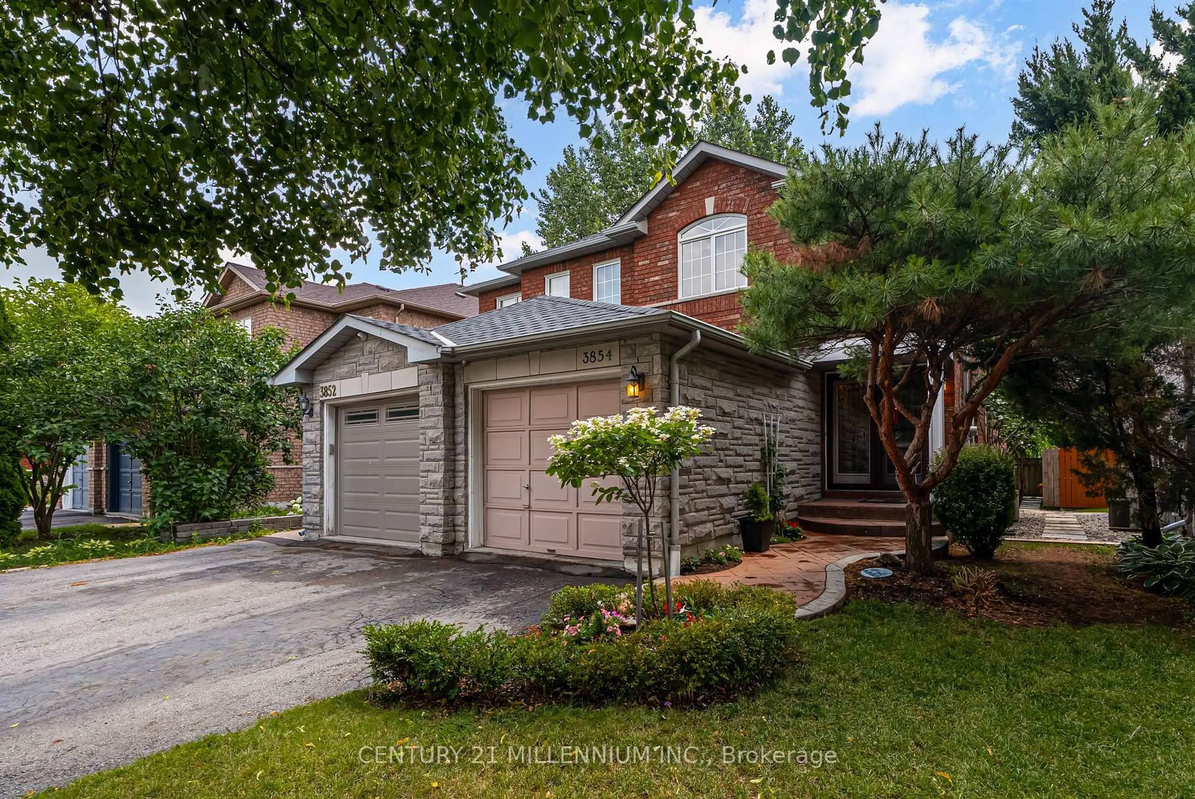 Home with brick exterior material, street for 3854 Foxborough Tr, Mississauga Ontario L5N 7T9