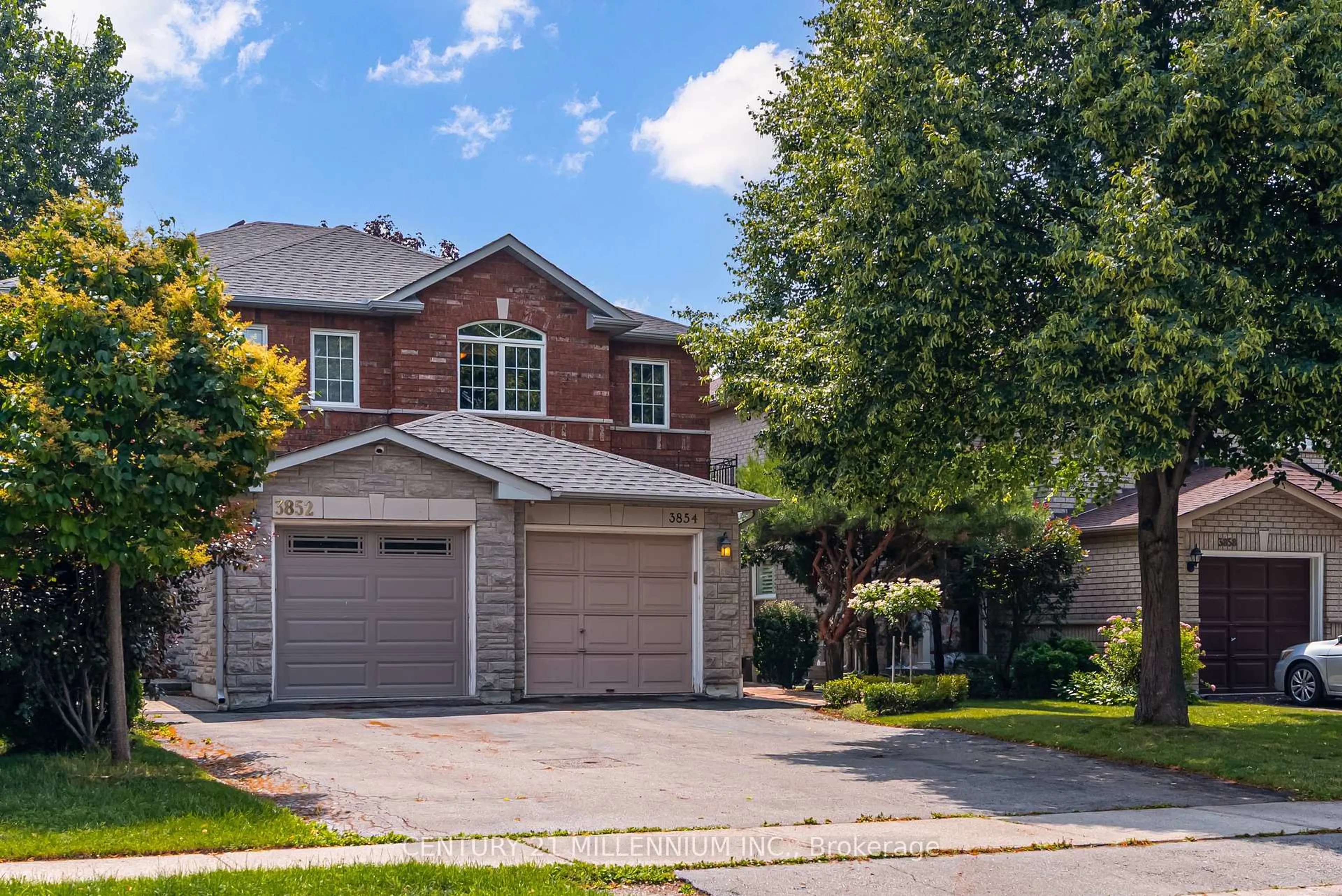 Home with brick exterior material, street for 3854 Foxborough Tr, Mississauga Ontario L5N 7T9