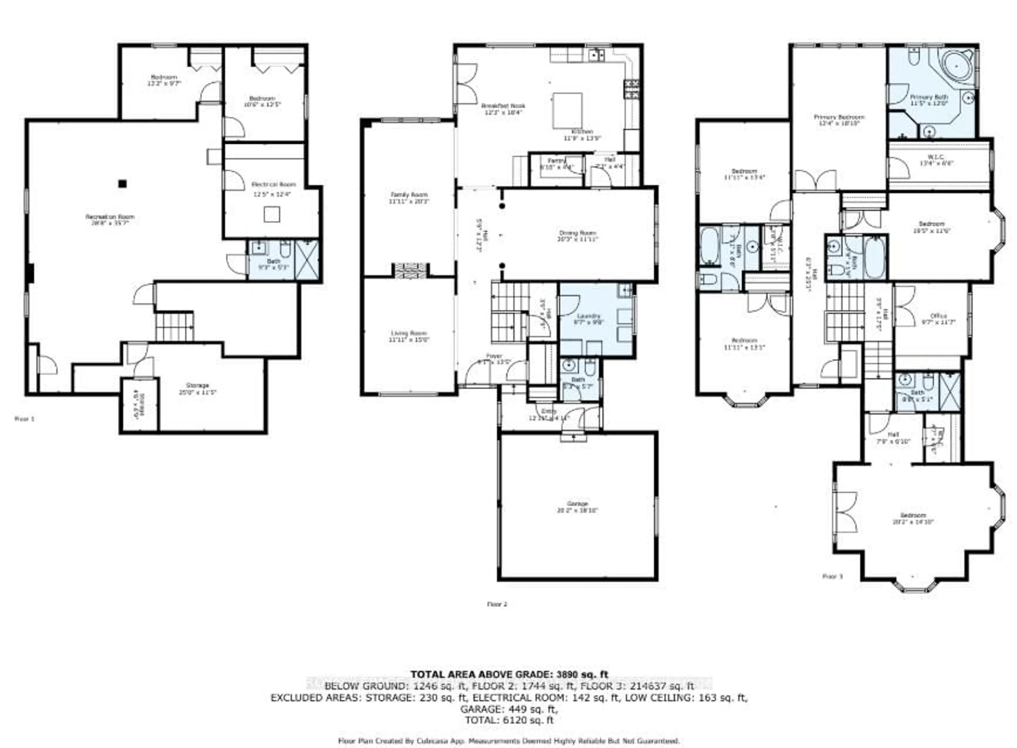 Floor plan for 373 Burloak Dr, Oakville Ontario L6L 6W8
