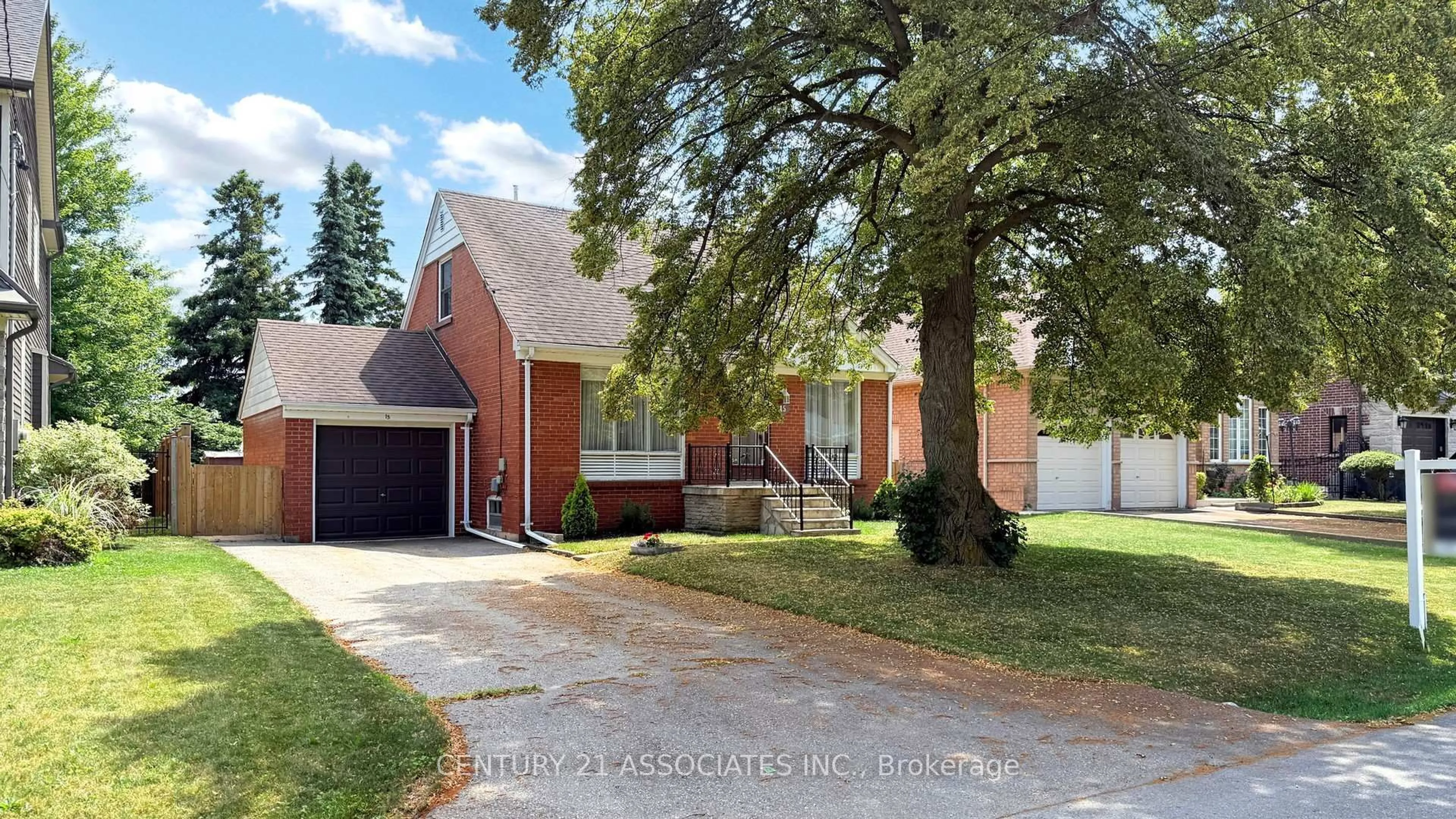 Home with brick exterior material, street for 15 Elford Blvd, Toronto Ontario M8Z 2L3