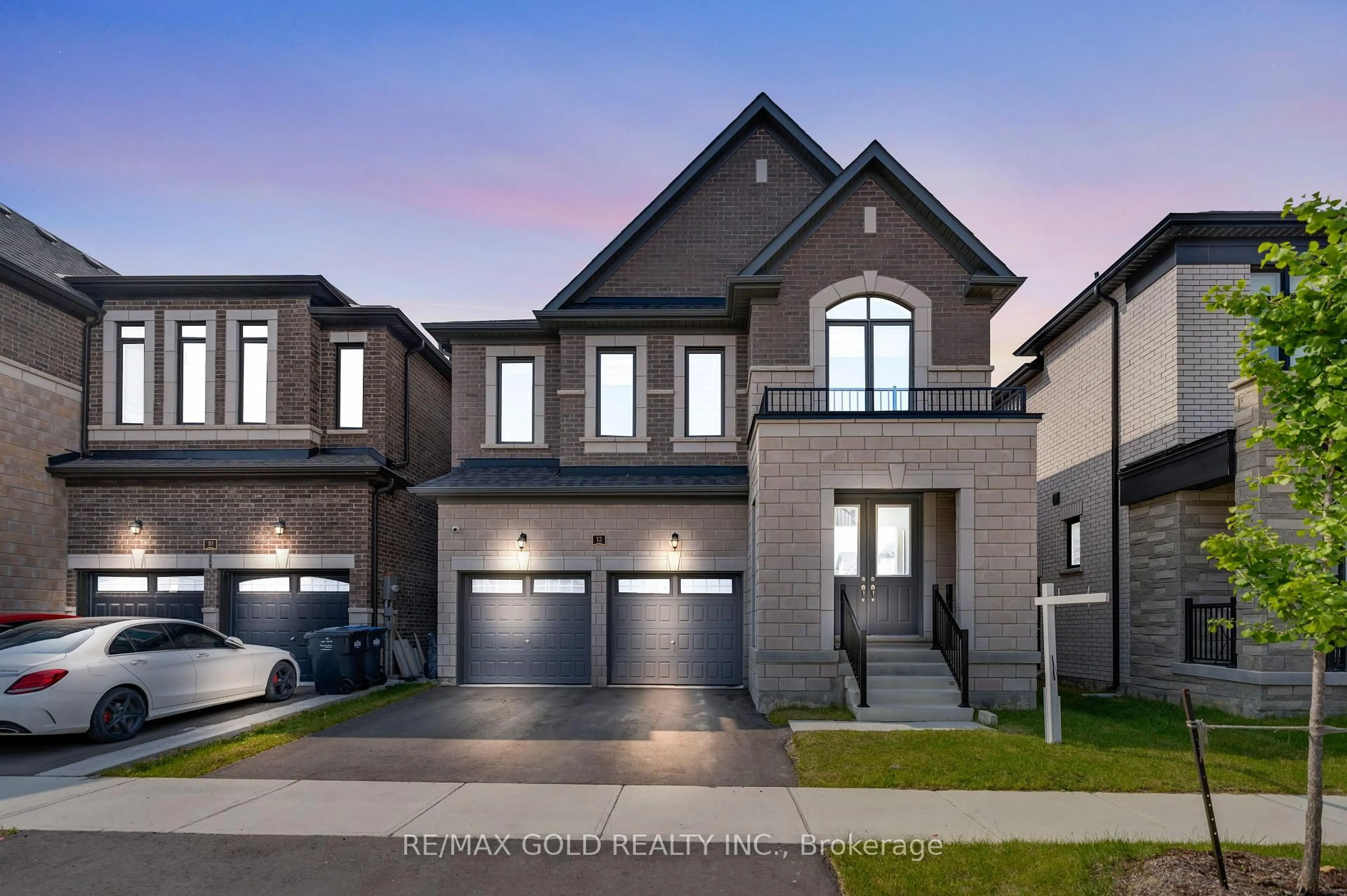 Home with brick exterior material, street for 12 Vincena Rd, Caledon Ontario L7C 1Z9