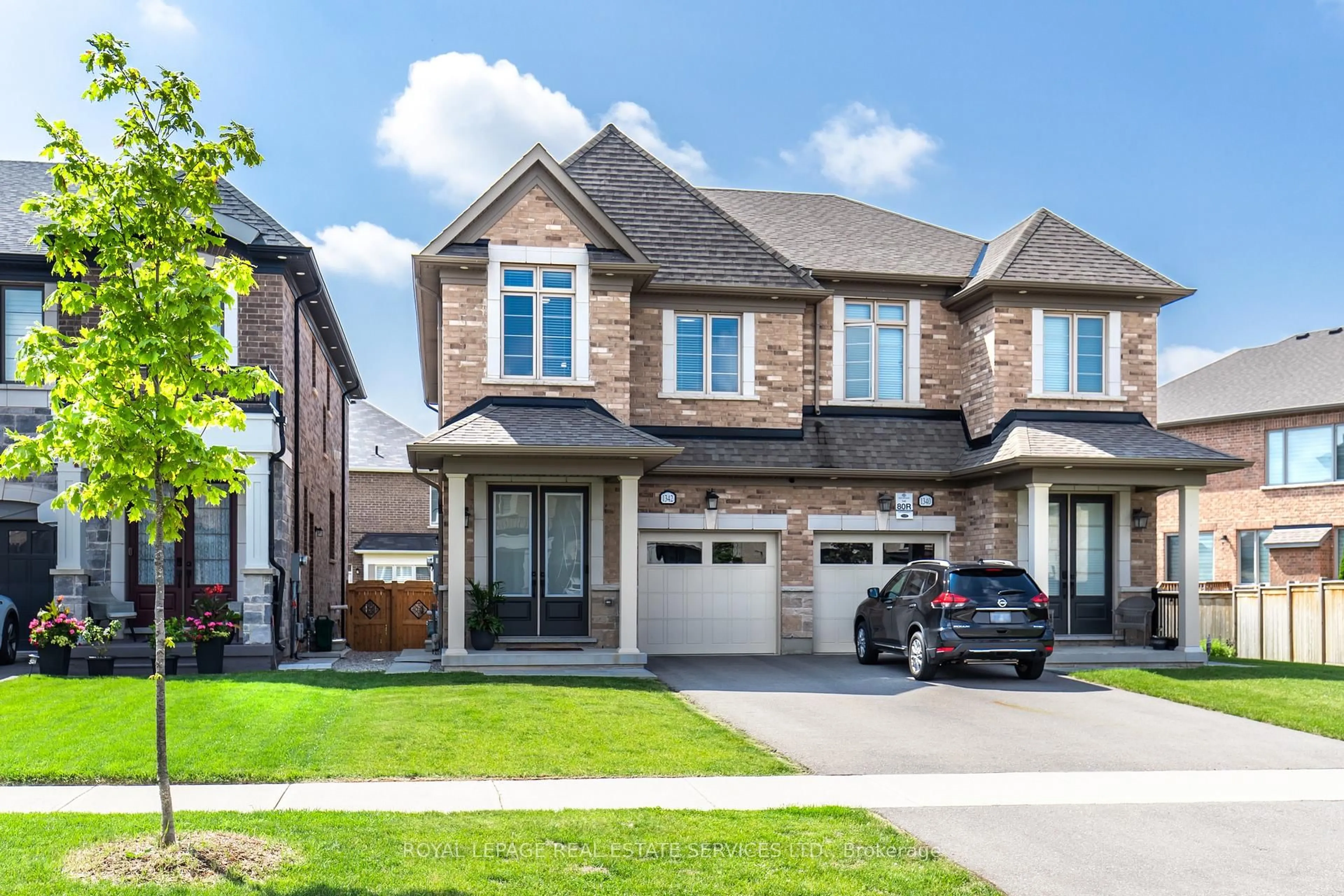 Home with brick exterior material, street for 1342 Farmstead Dr, Milton Ontario L9E 1K9