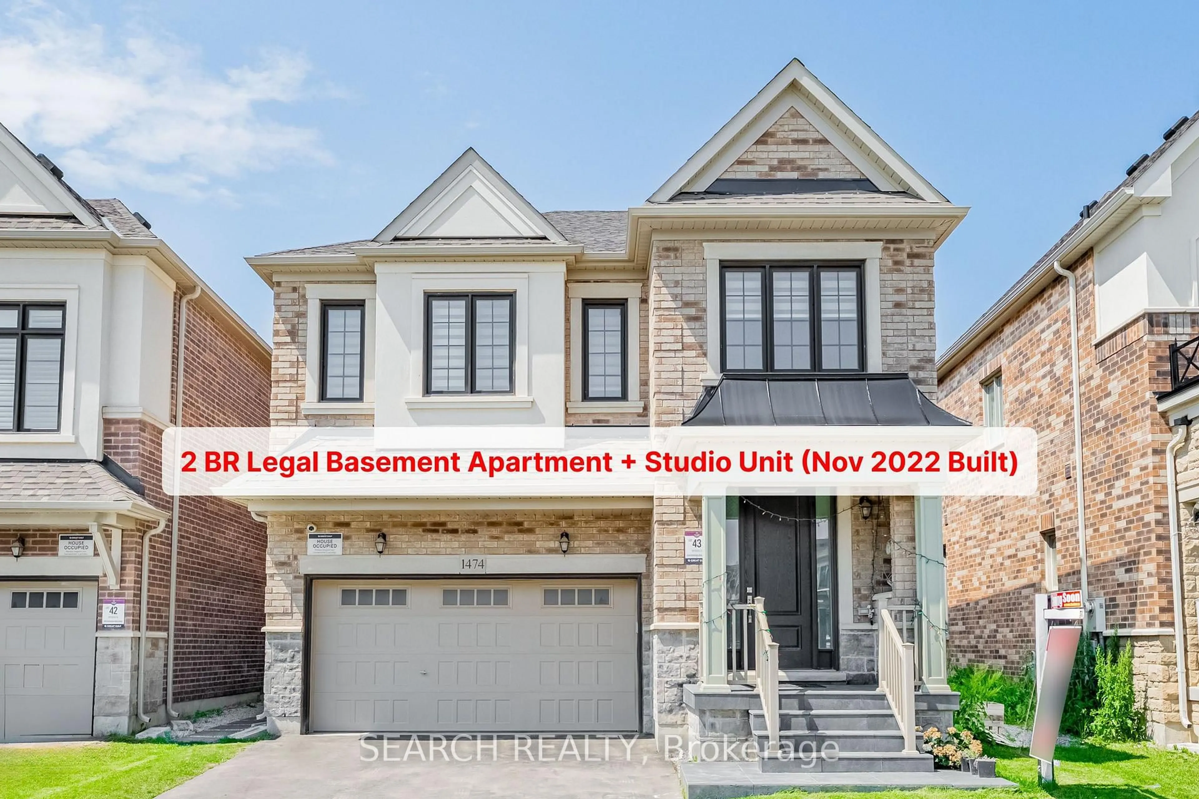 Home with brick exterior material, street for 1474 Kovachik Blvd, Milton Ontario L9E 1T6