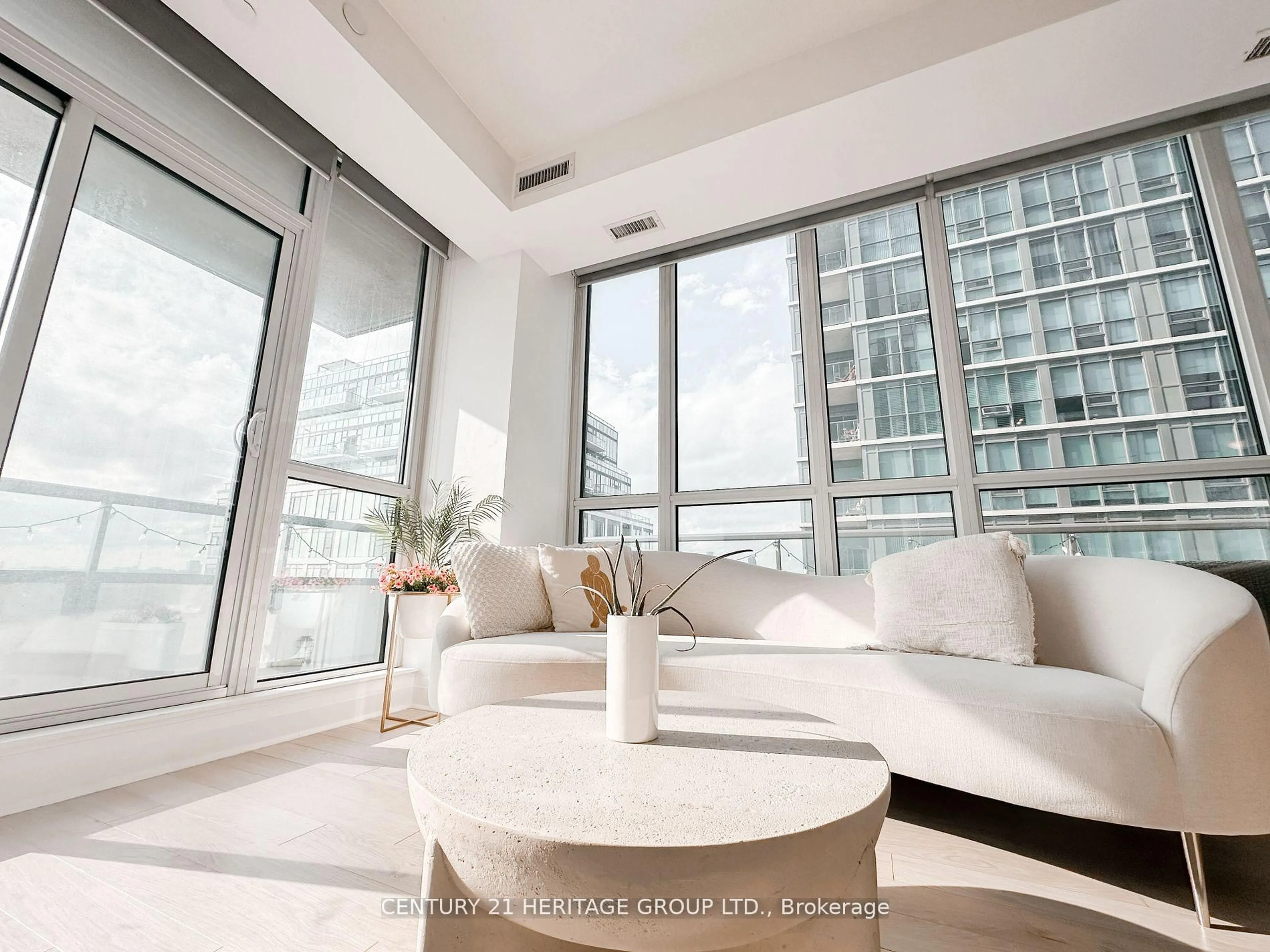 Living room with furniture, unknown for 15 Zorra St #408, Toronto Ontario M8Z 0C1