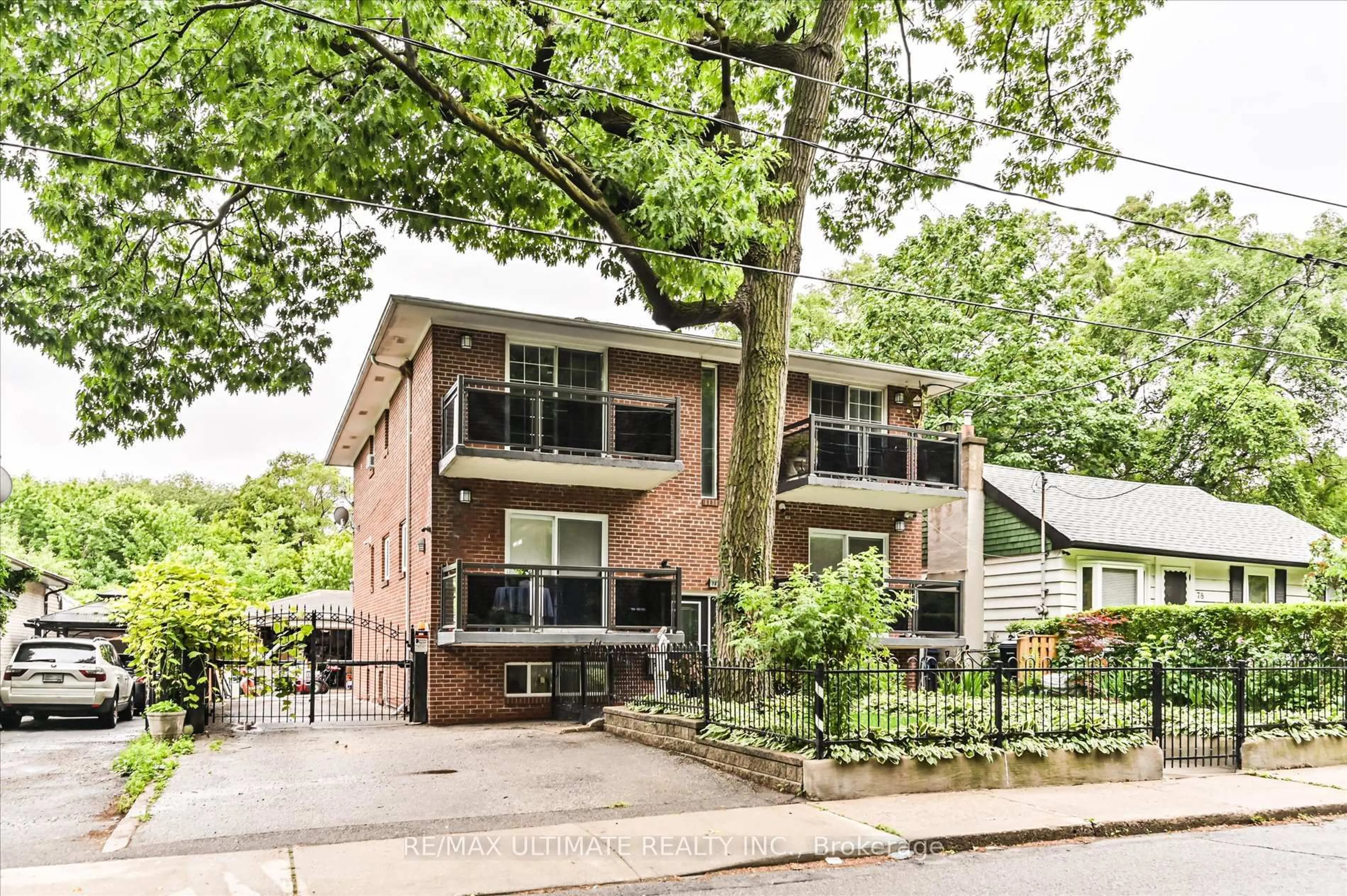 Home with brick exterior material, street for 76 Hilldale Rd, Toronto Ontario M6N 3Y2