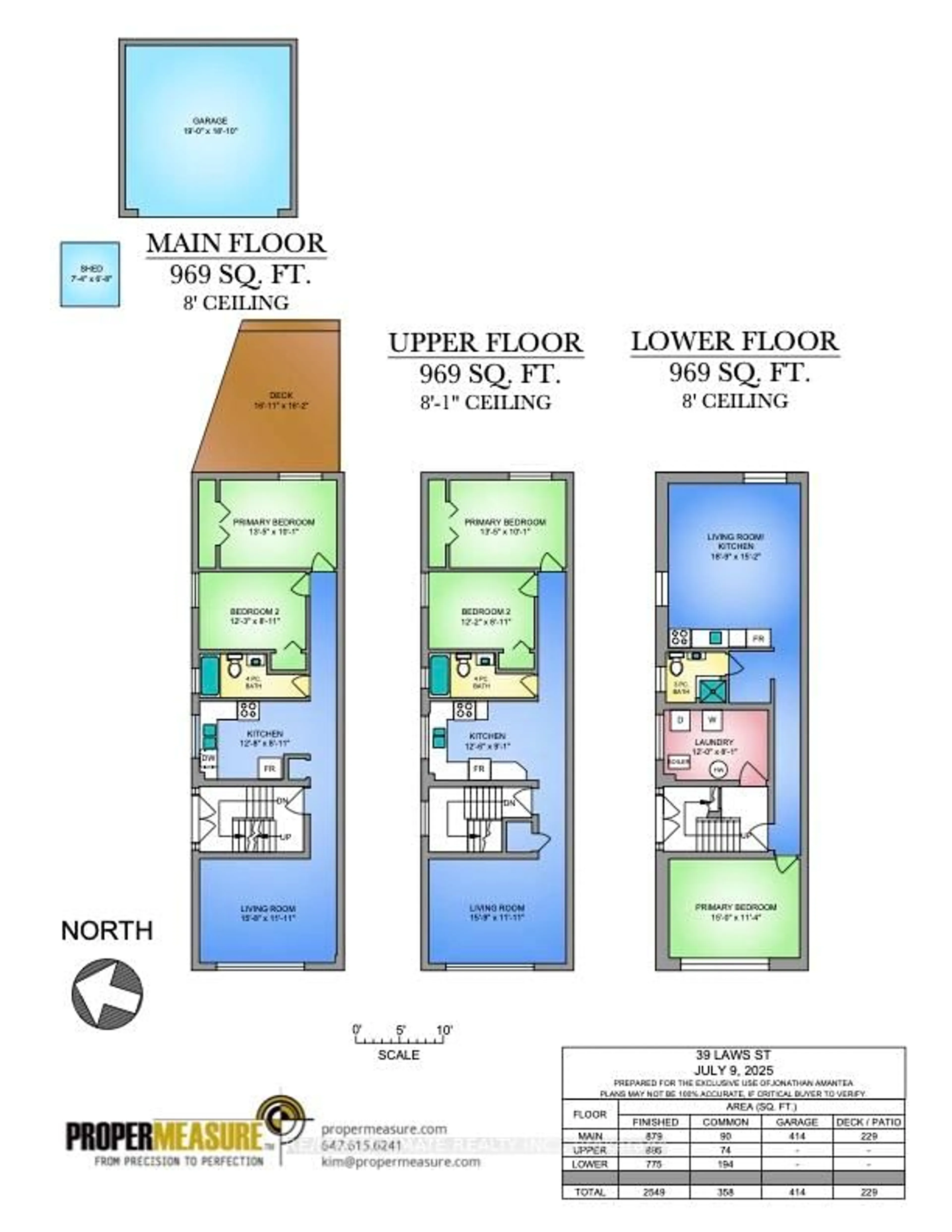 Floor plan for 39 Laws St, Toronto Ontario M6P 2Y8