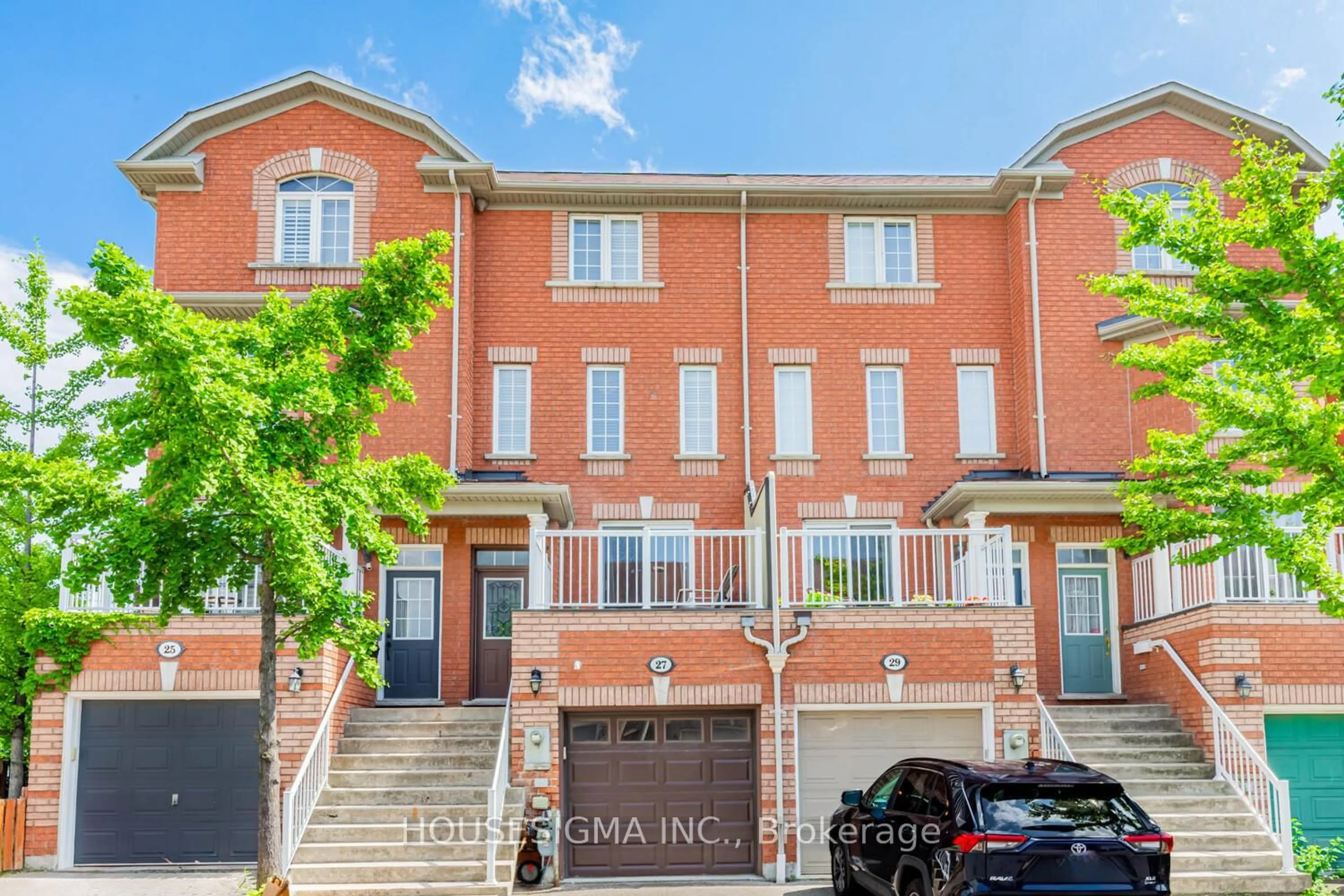 Home with brick exterior material, street for 27 Tommy Douglas Gdns, Toronto Ontario M6B 4N3