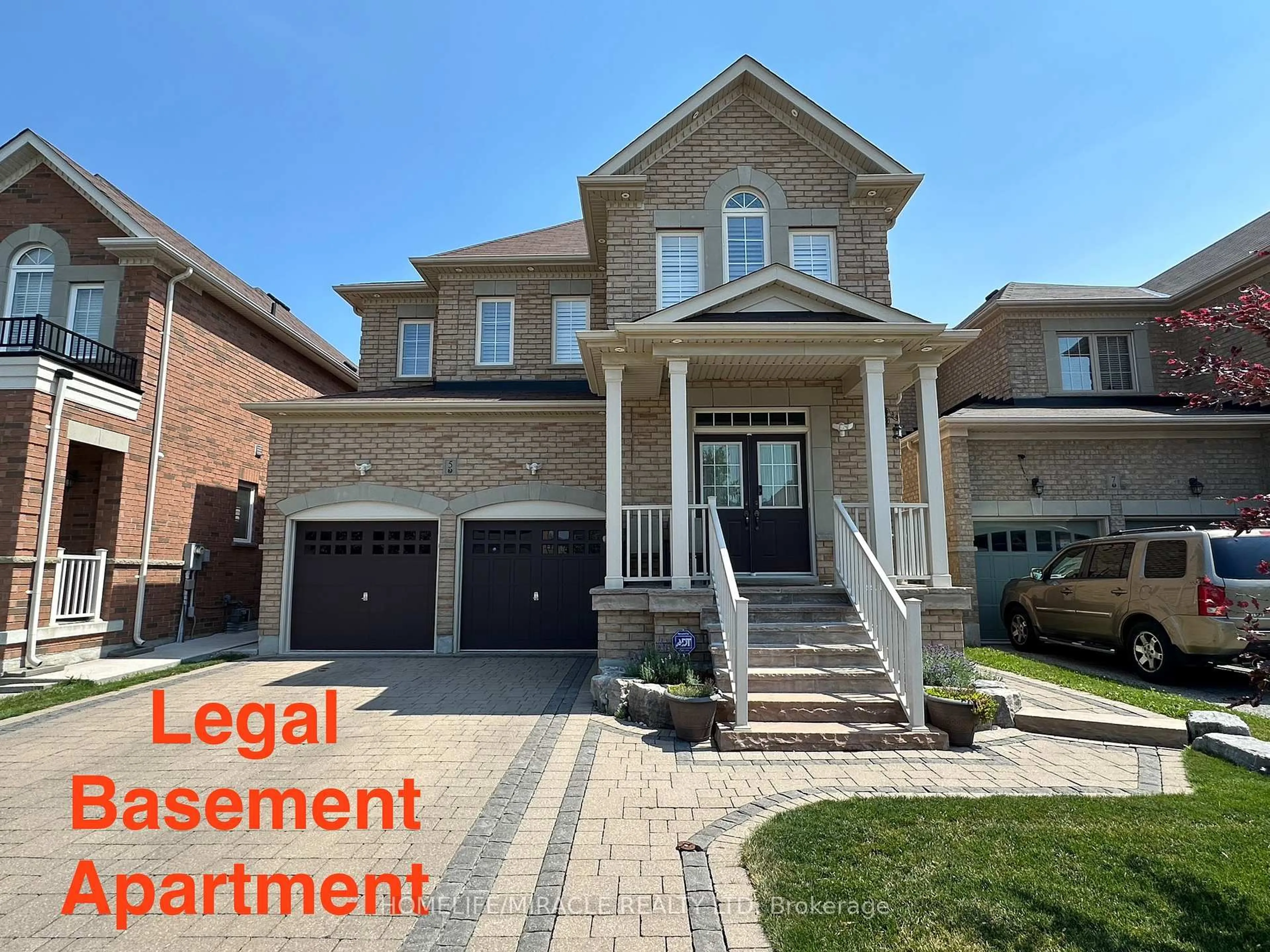 Home with brick exterior material, street for 5 Meltwater Cres, Brampton Ontario L6P 3W1