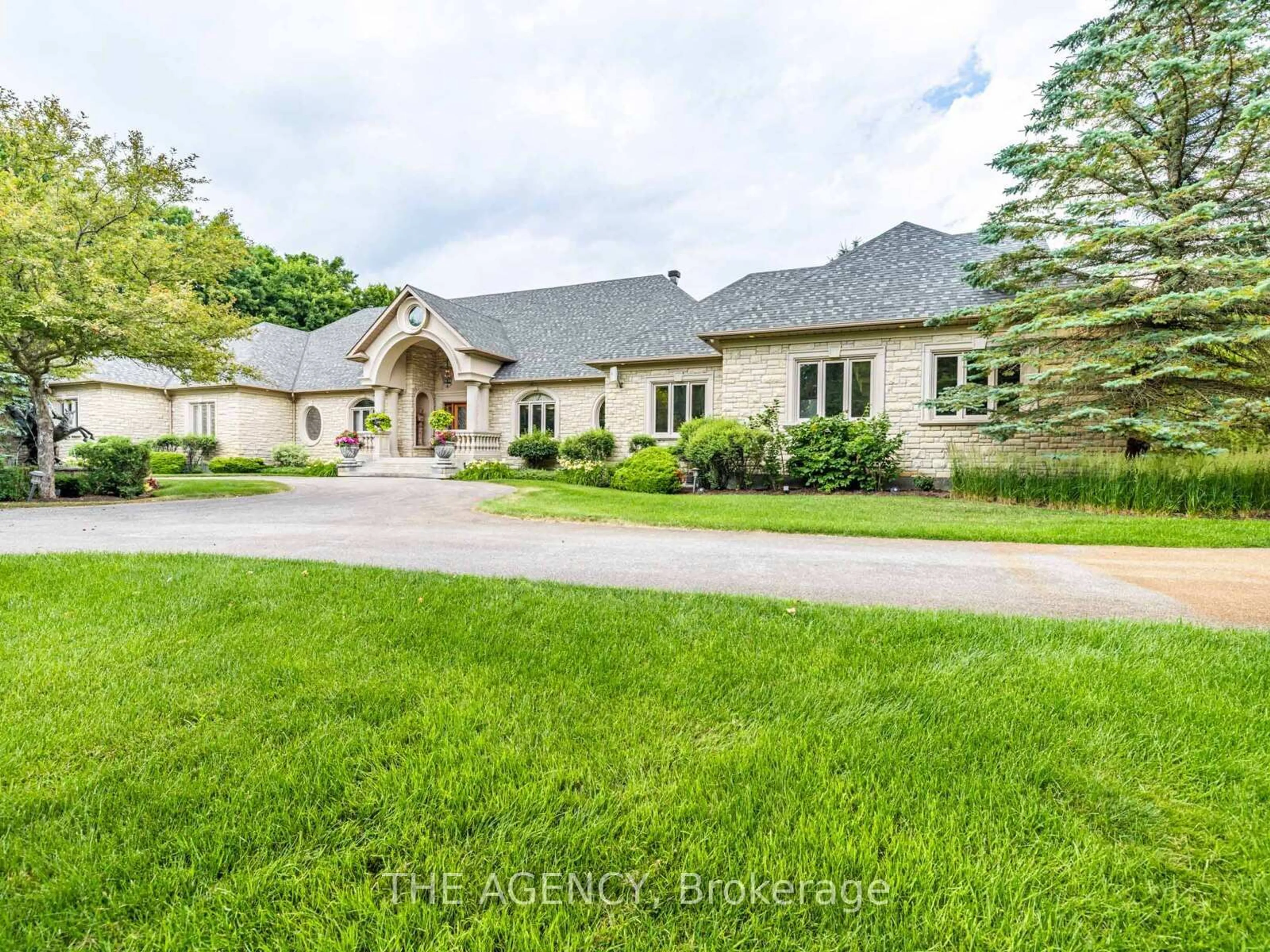 A pic from outside/outdoor area/front of a property/back of a property/a pic from drone, street for 18387 The Gore Rd, Caledon Ontario L7E 0X8