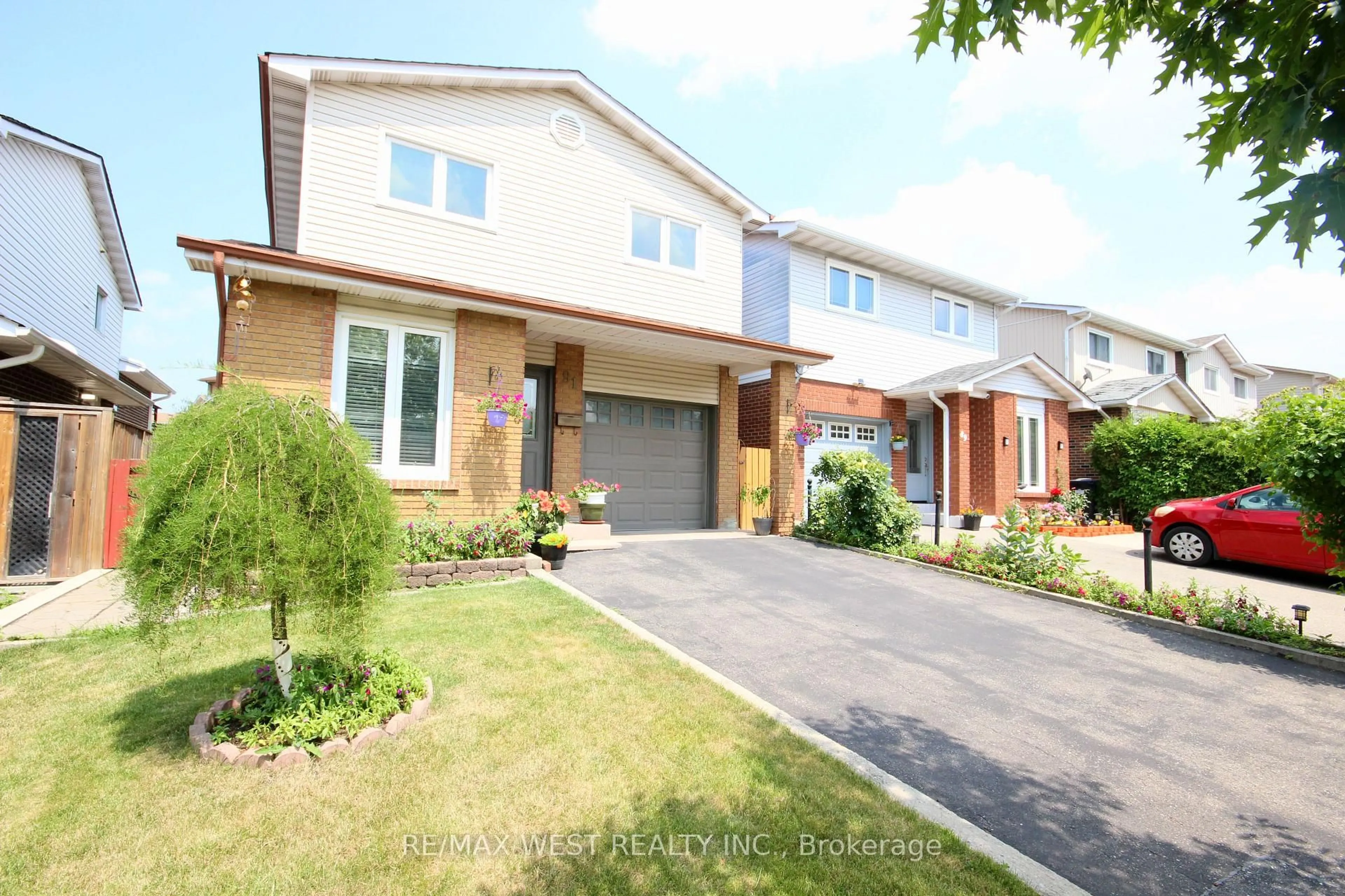 Home with brick exterior material, street for 91 Simmons Blvd, Brampton Ontario L6V 3V4