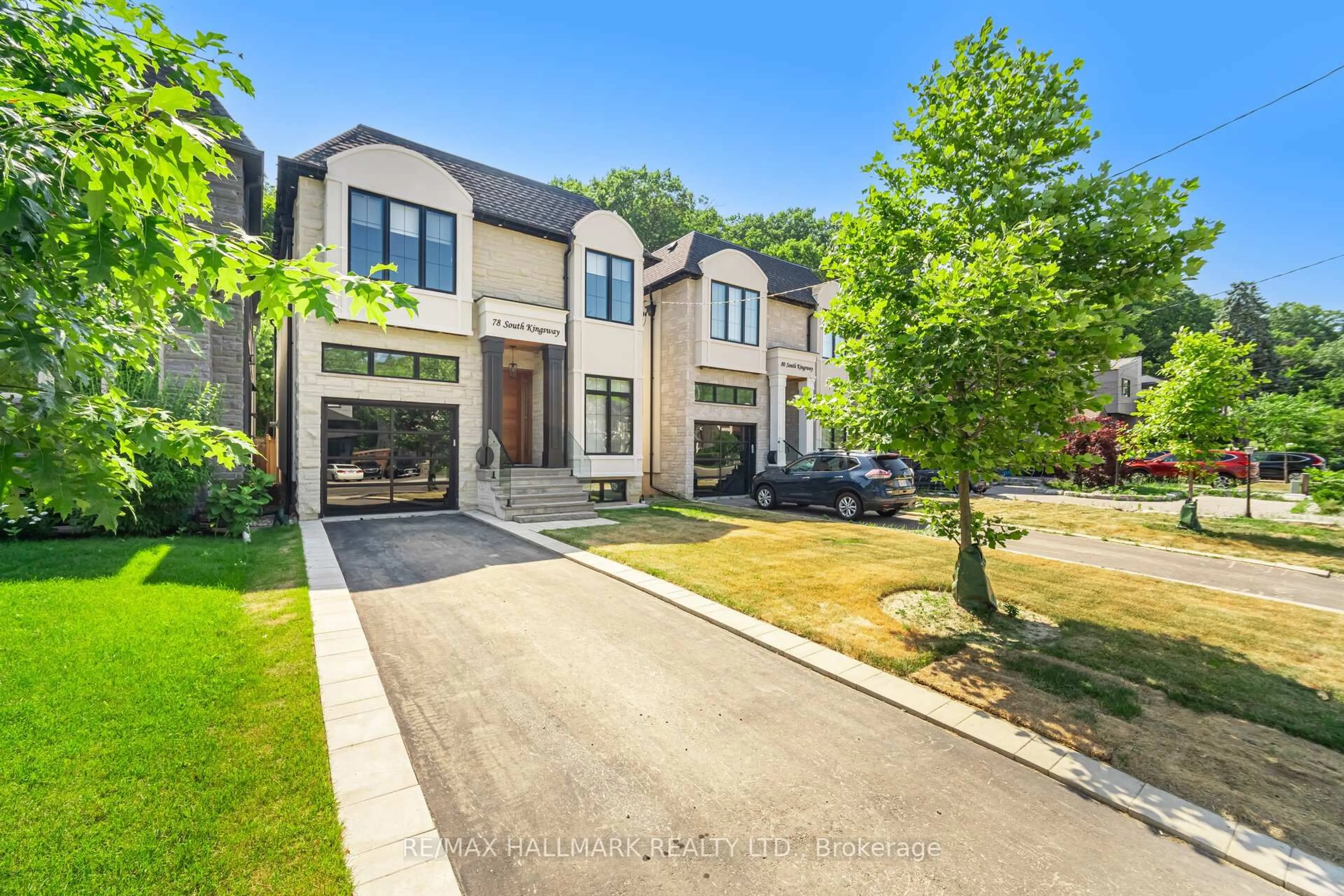 Home with brick exterior material, street for 78 South Kingsway, Toronto Ontario M6S 3T3