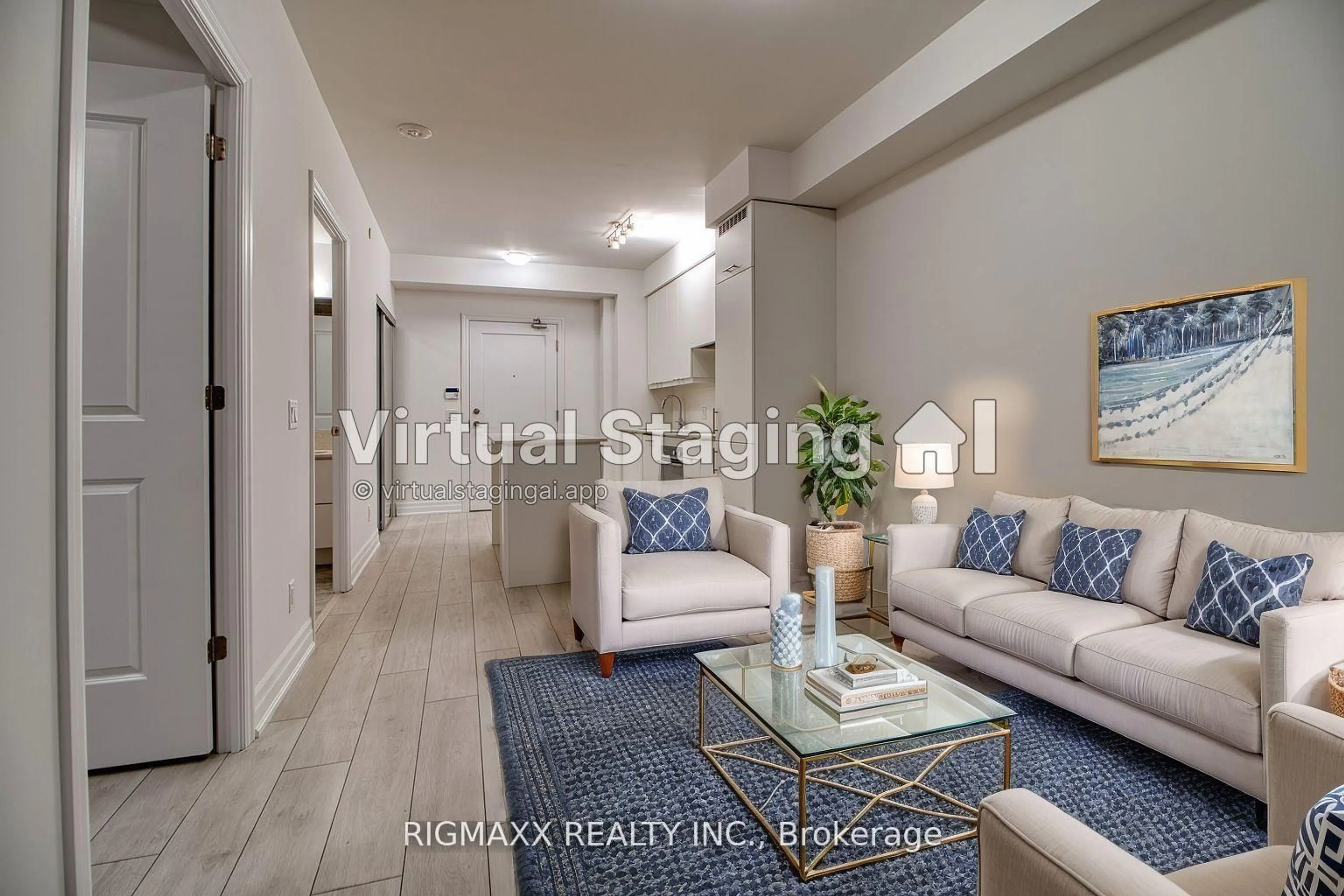 Living room with furniture, unknown for 30 Elm Dr #1503, Mississauga Ontario L5B 0N6