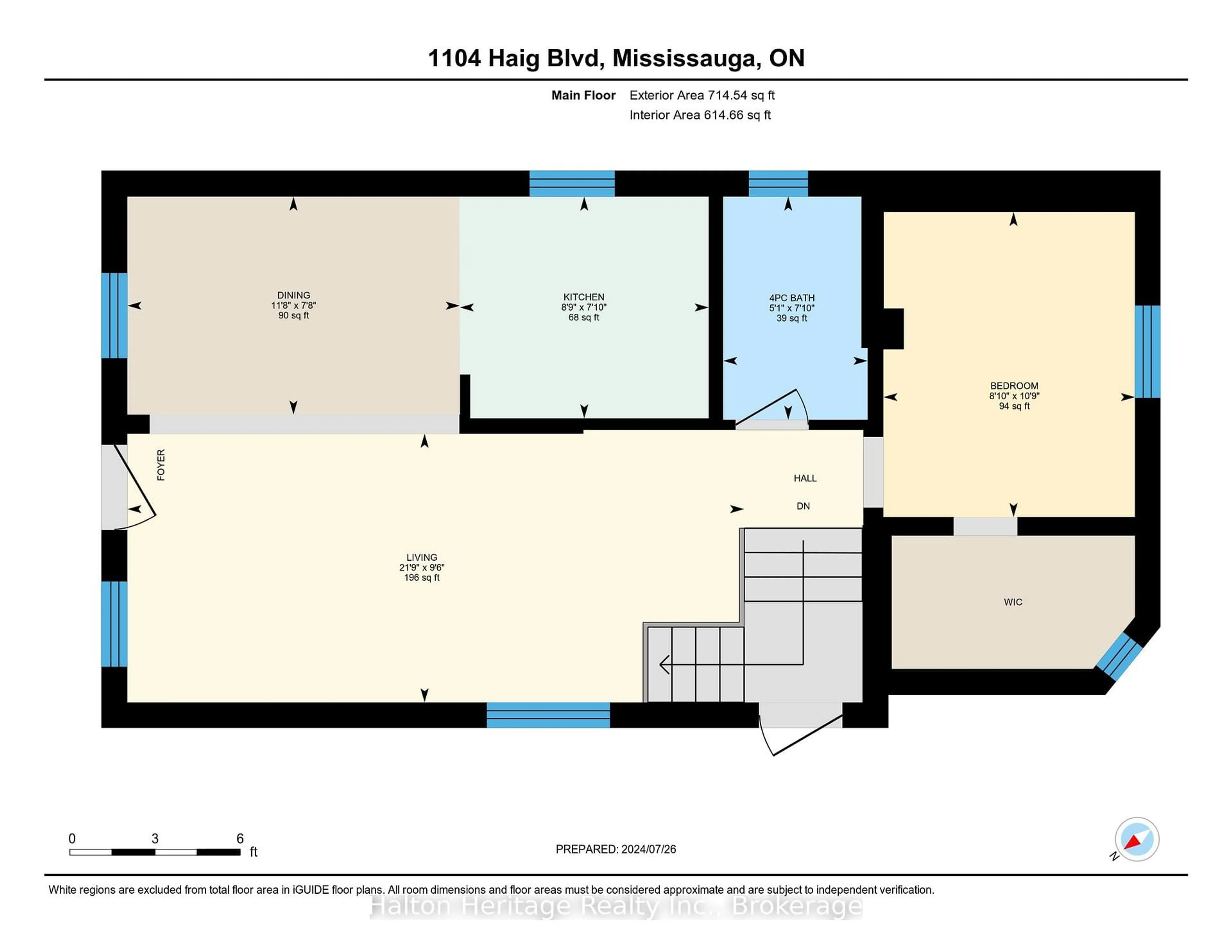 Floor plan for 1104 Haig Blvd, Mississauga Ontario L5E 2M5