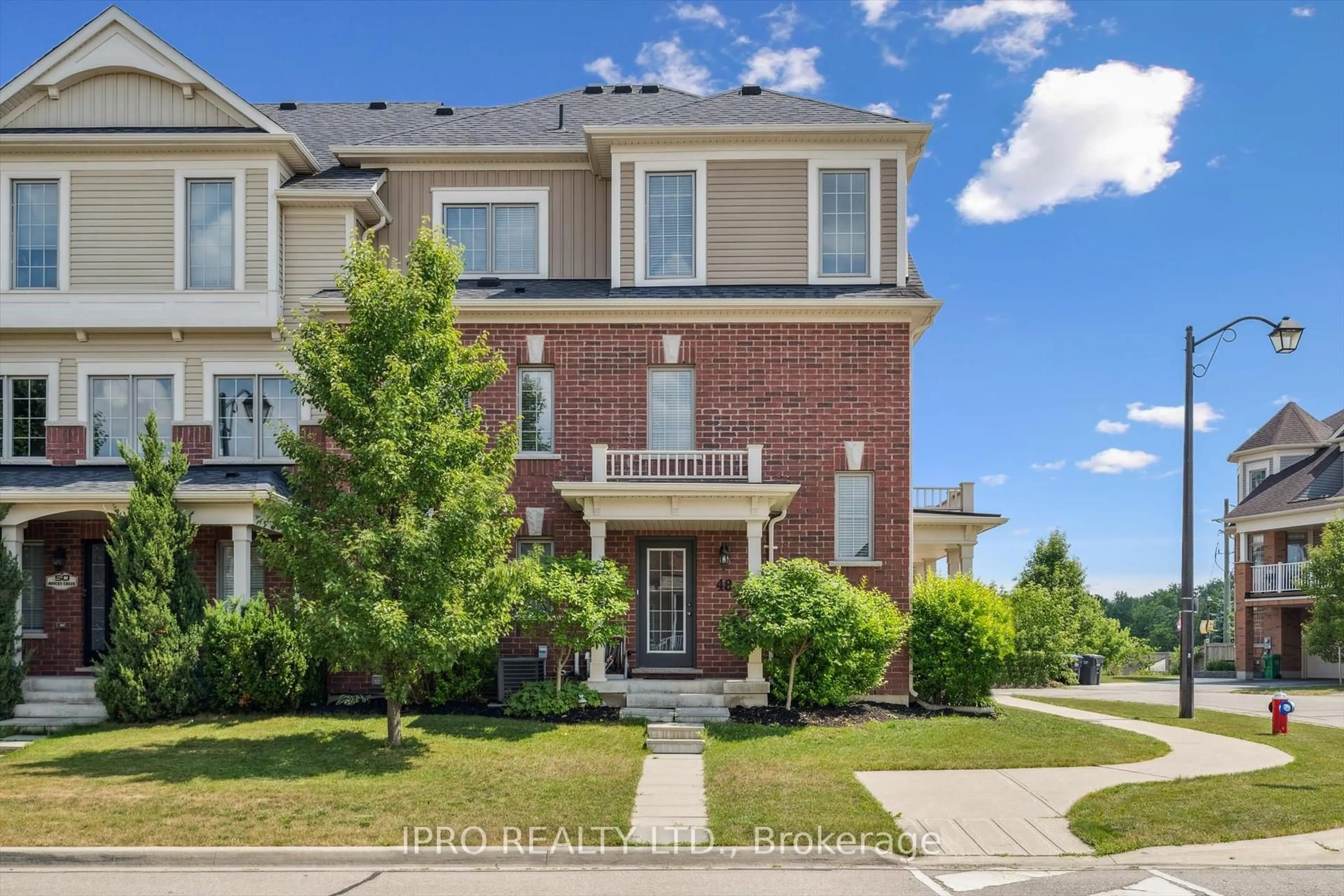 Home with brick exterior material, street for 48 Boyces Creek Crt, Caledon Ontario L7C 3S3