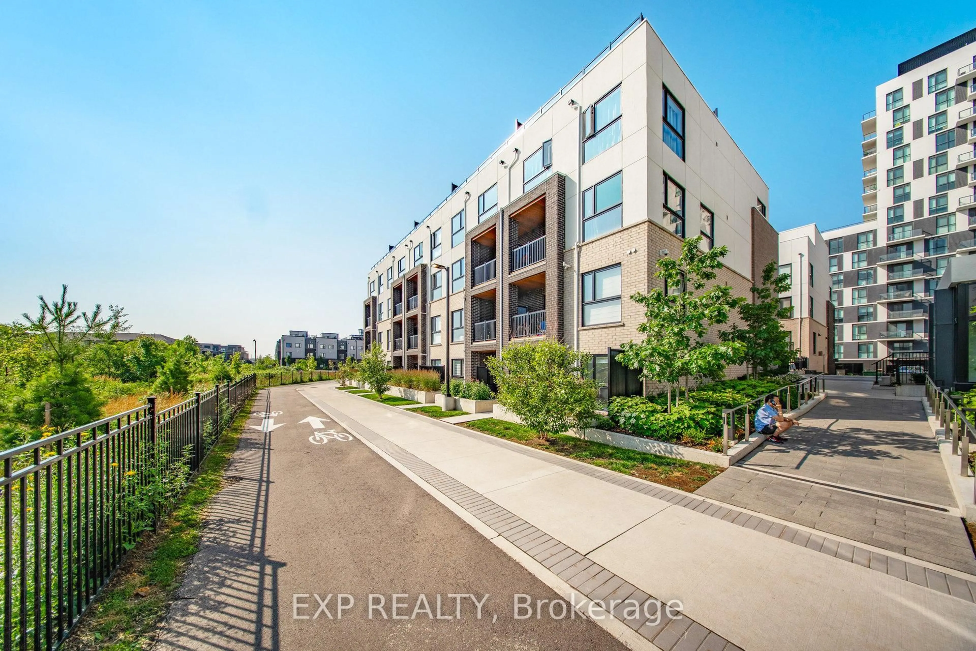 A pic from outside/outdoor area/front of a property/back of a property/a pic from drone, street for 349 Wheat Boom Dr #335, Oakville Ontario L6H 7X5