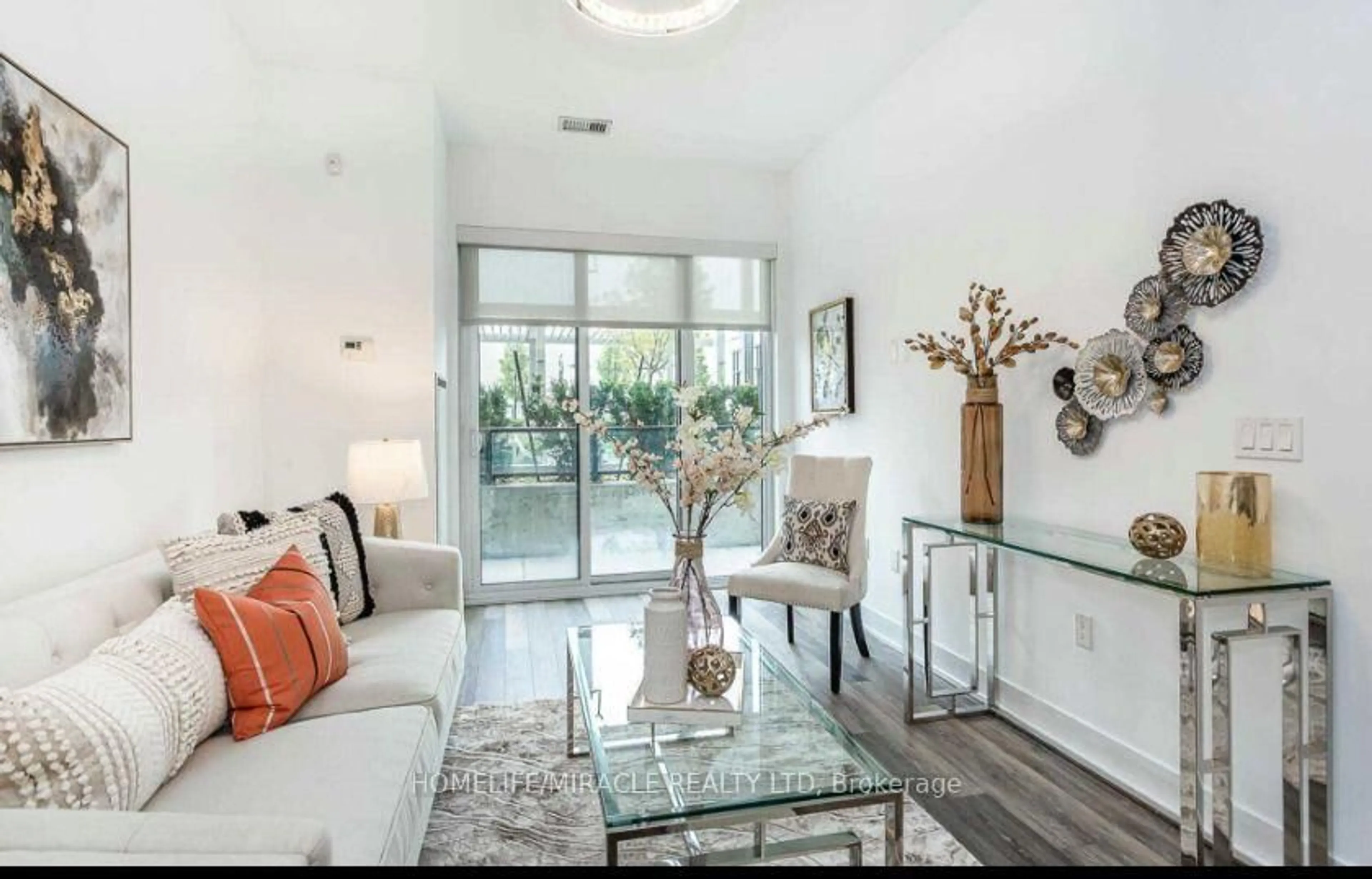 Living room with furniture, unknown for 30 Shore Breeze Dr #526, Toronto Ontario M8V 0J1